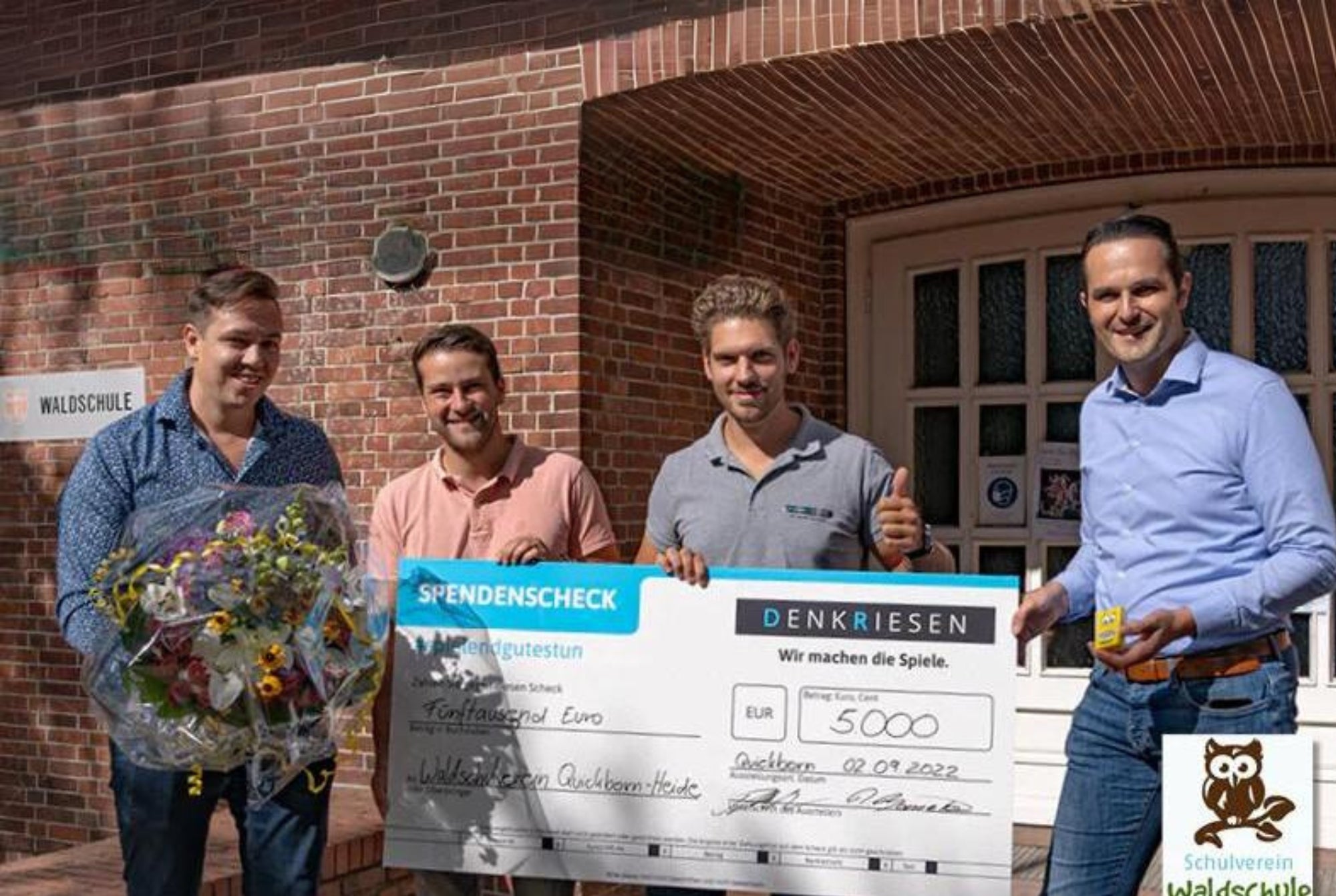 Spende an den Waldschulverein in Quickborn-Heide!