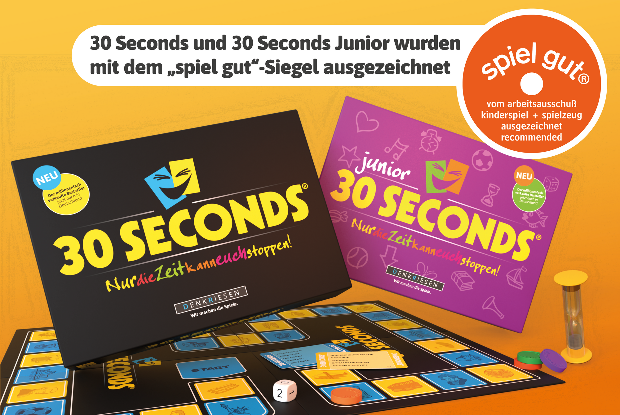 „spiel gut“-Auszeichnung für 30 Seconds & 30 Seconds Junior