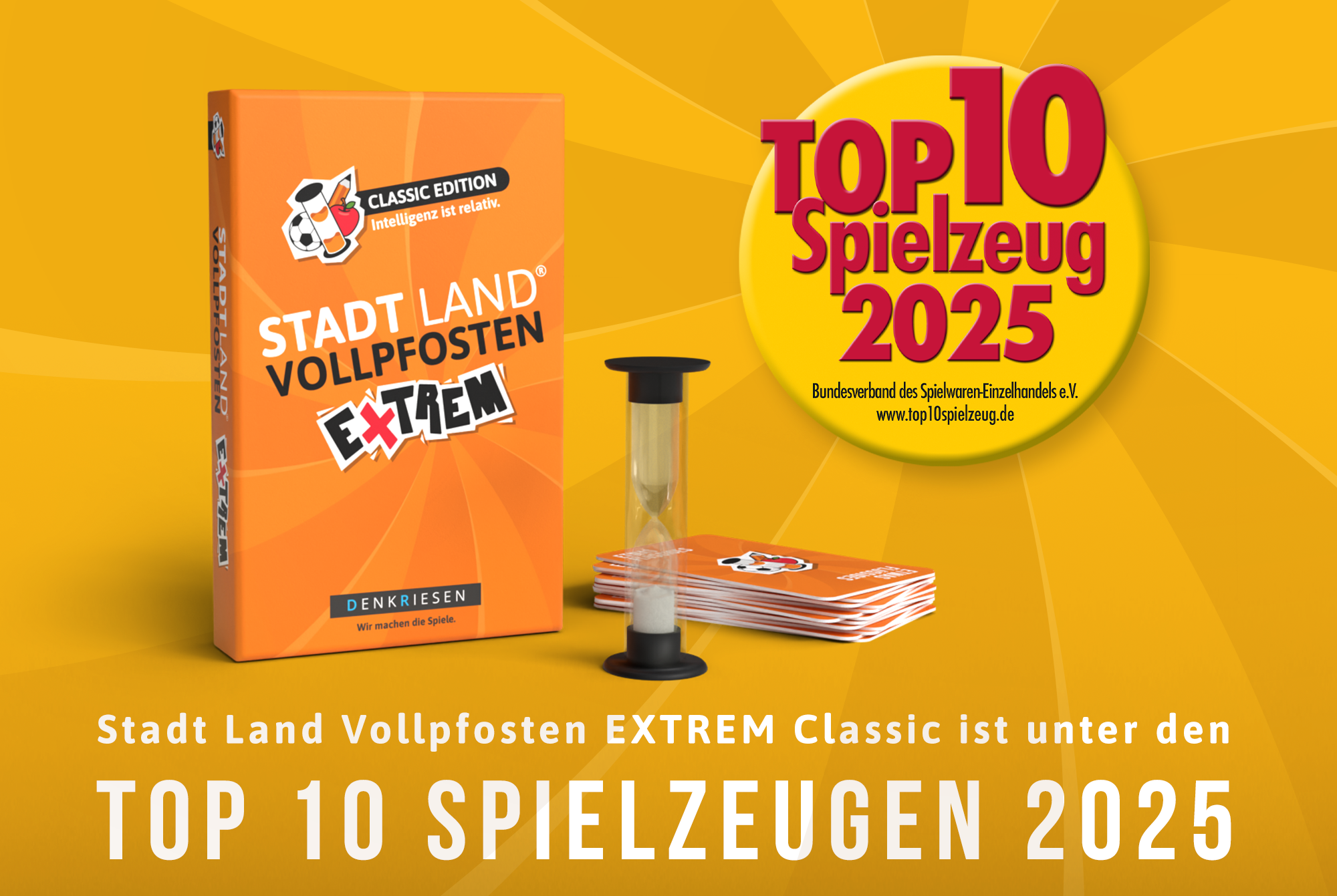 Auszeichnung für Stadt Land Vollpfosten Extrem – Classic Edition