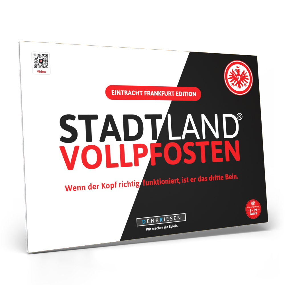 Stadt Land Vollpfosten® Spielblock | Eintracht Frankfurt Edition