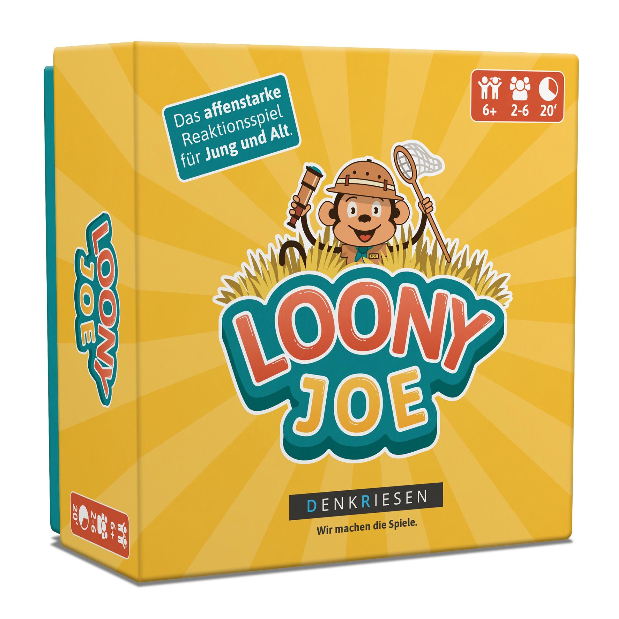 Loony Joe® – "Das affenstarke Reaktionsspiel für Jung und Alt."