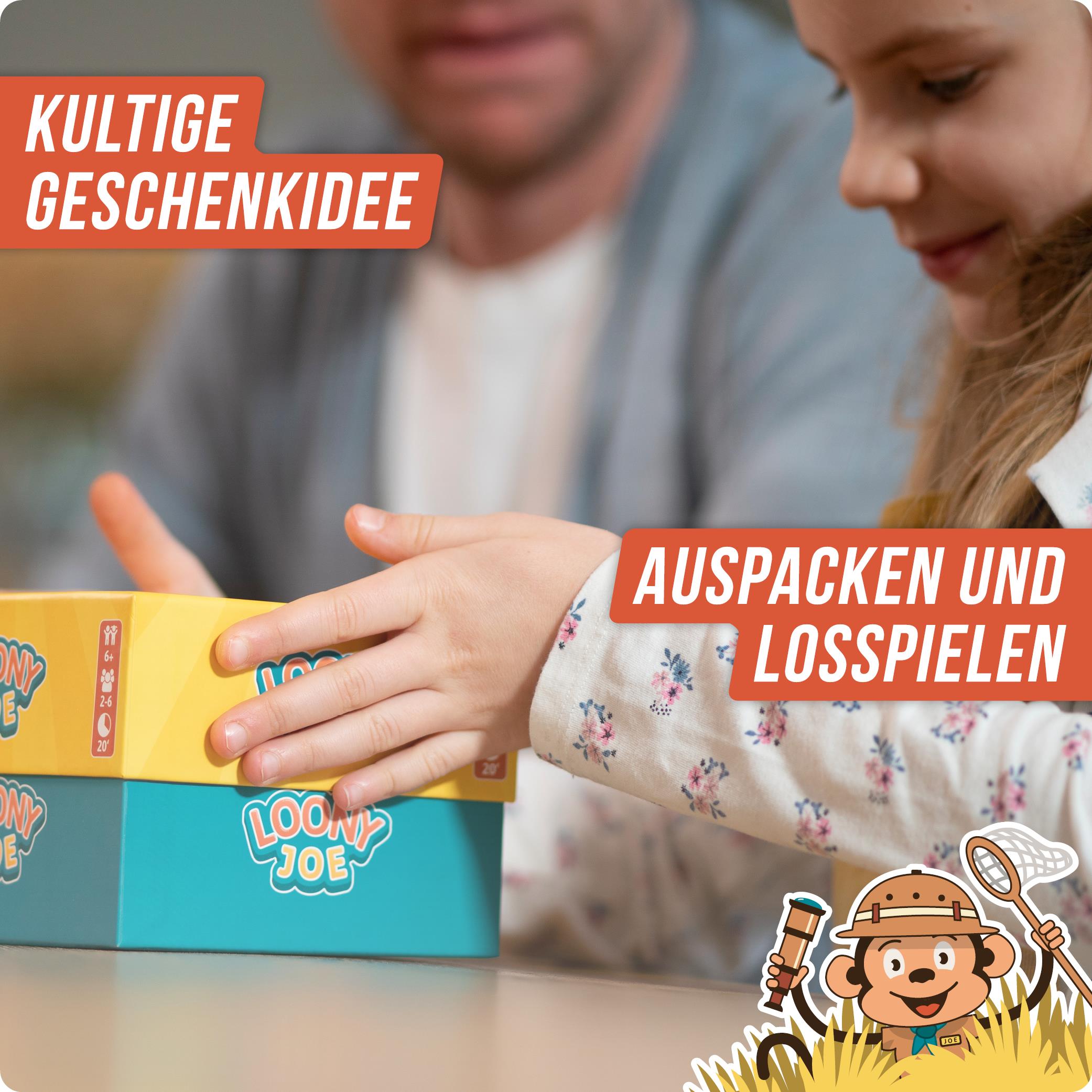 Loony Joe® – "Das affenstarke Reaktionsspiel für Jung und Alt."