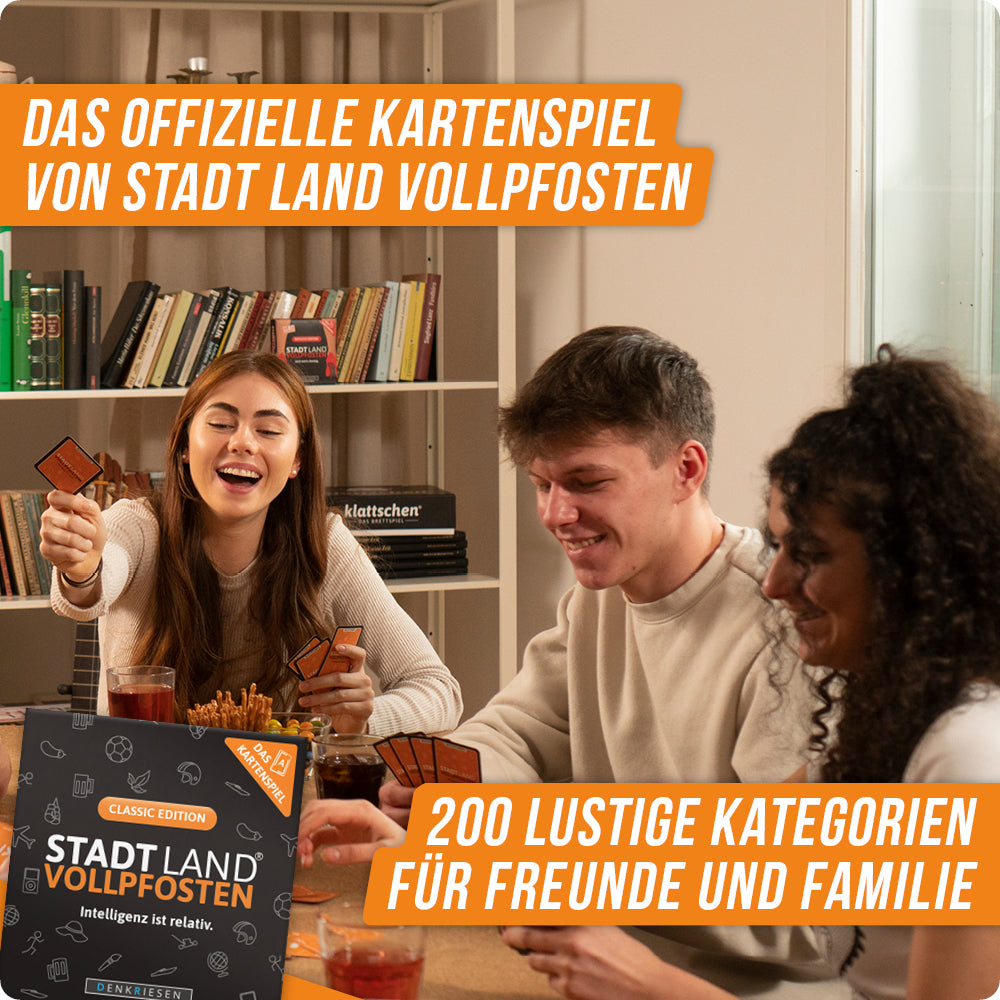 Spar-Set Paul | Stadt Land Vollpfosten® Classic Edition - A4 Spielblock + Das Kartenspiel