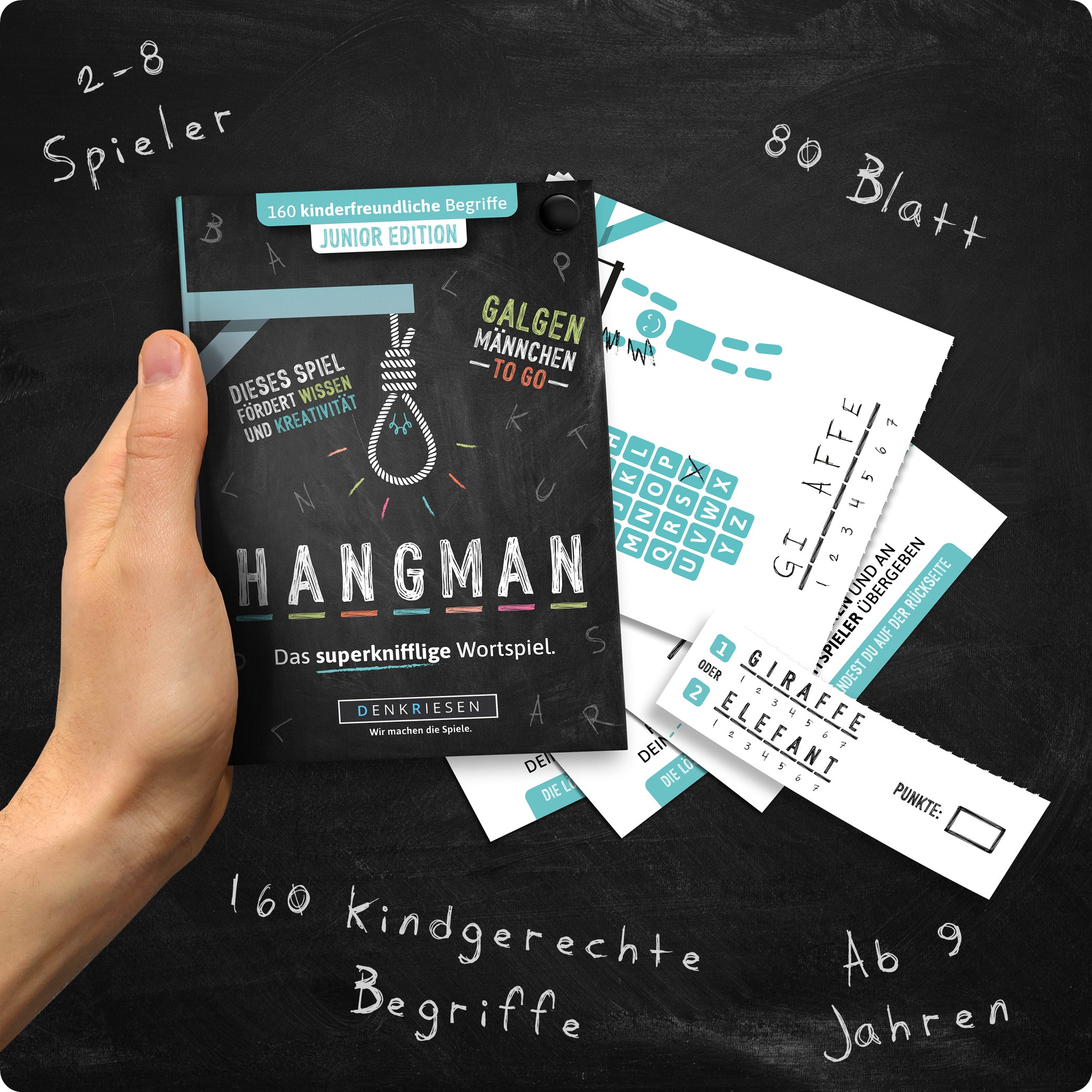HANGMAN® | Junior Edition – "Das superknifflige Wortspiel."