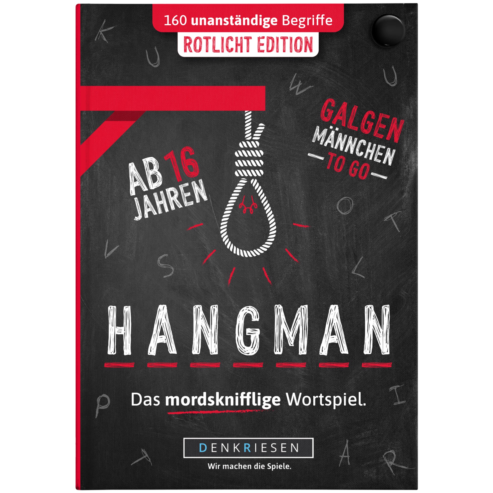 HANGMAN® | Rotlicht Edition – "Das mordsknifflige Wortspiel."