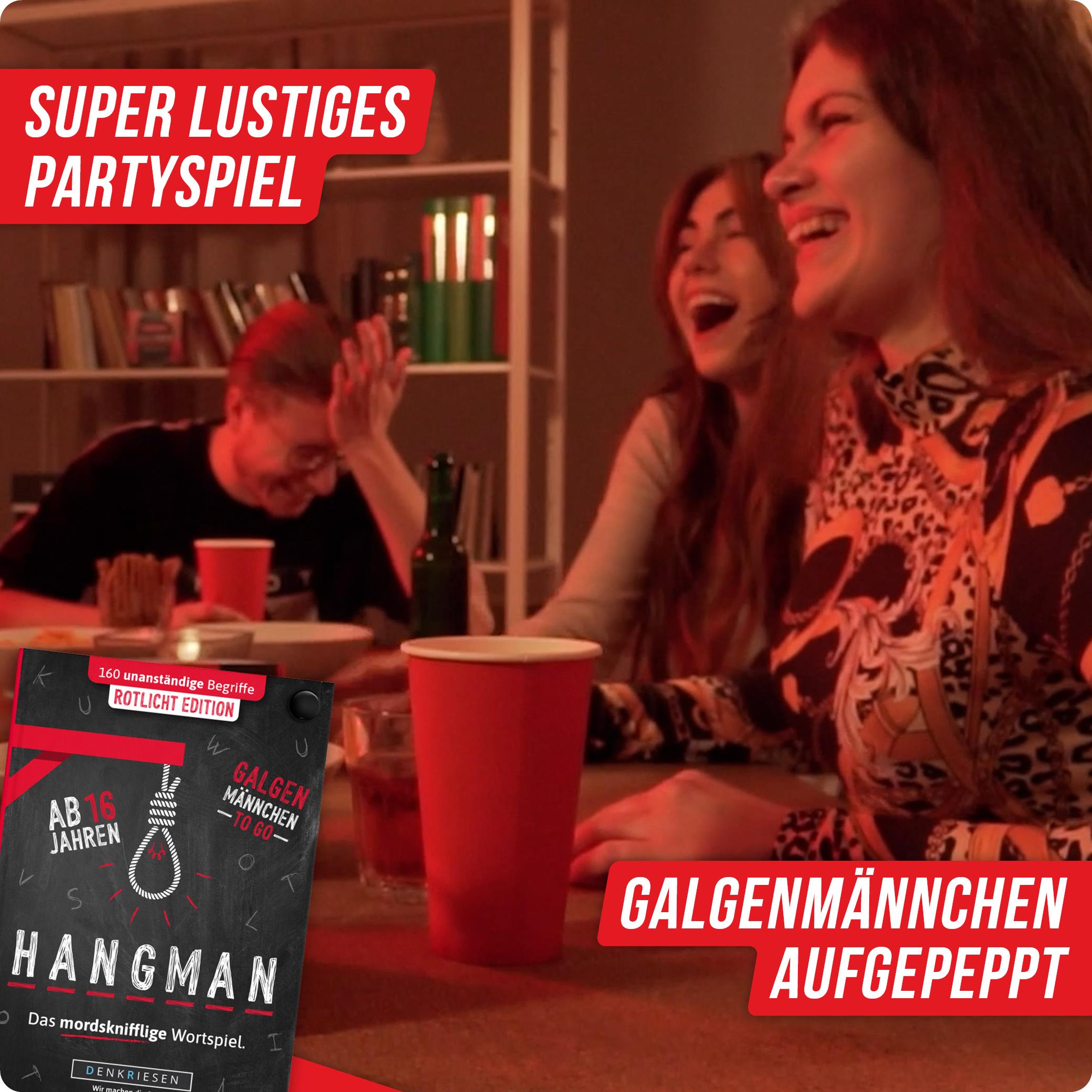 HANGMAN® | Rotlicht Edition – "Das mordsknifflige Wortspiel."