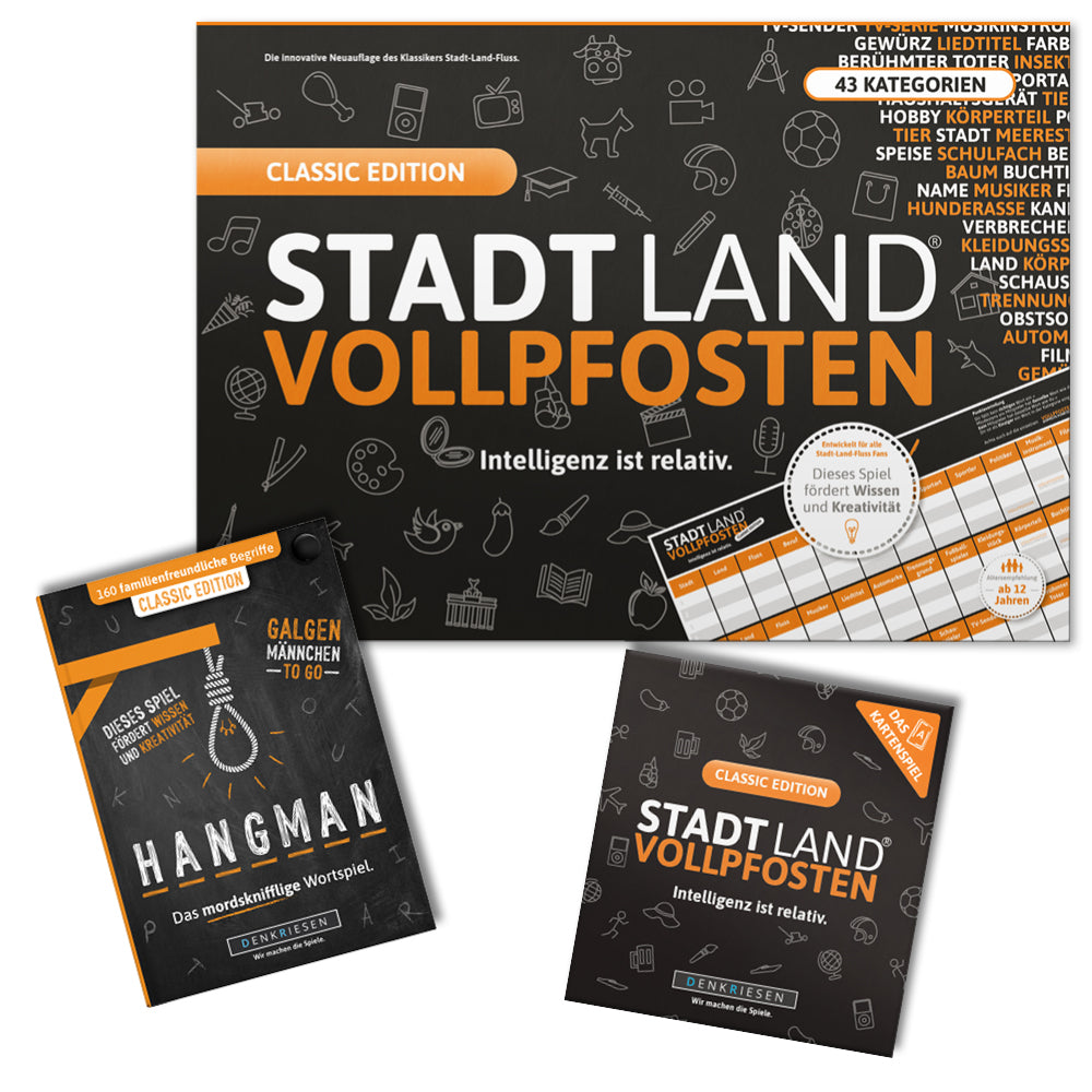 Spar-Set Valeria | Stadt Land Vollpfosten® | HANGMAN®