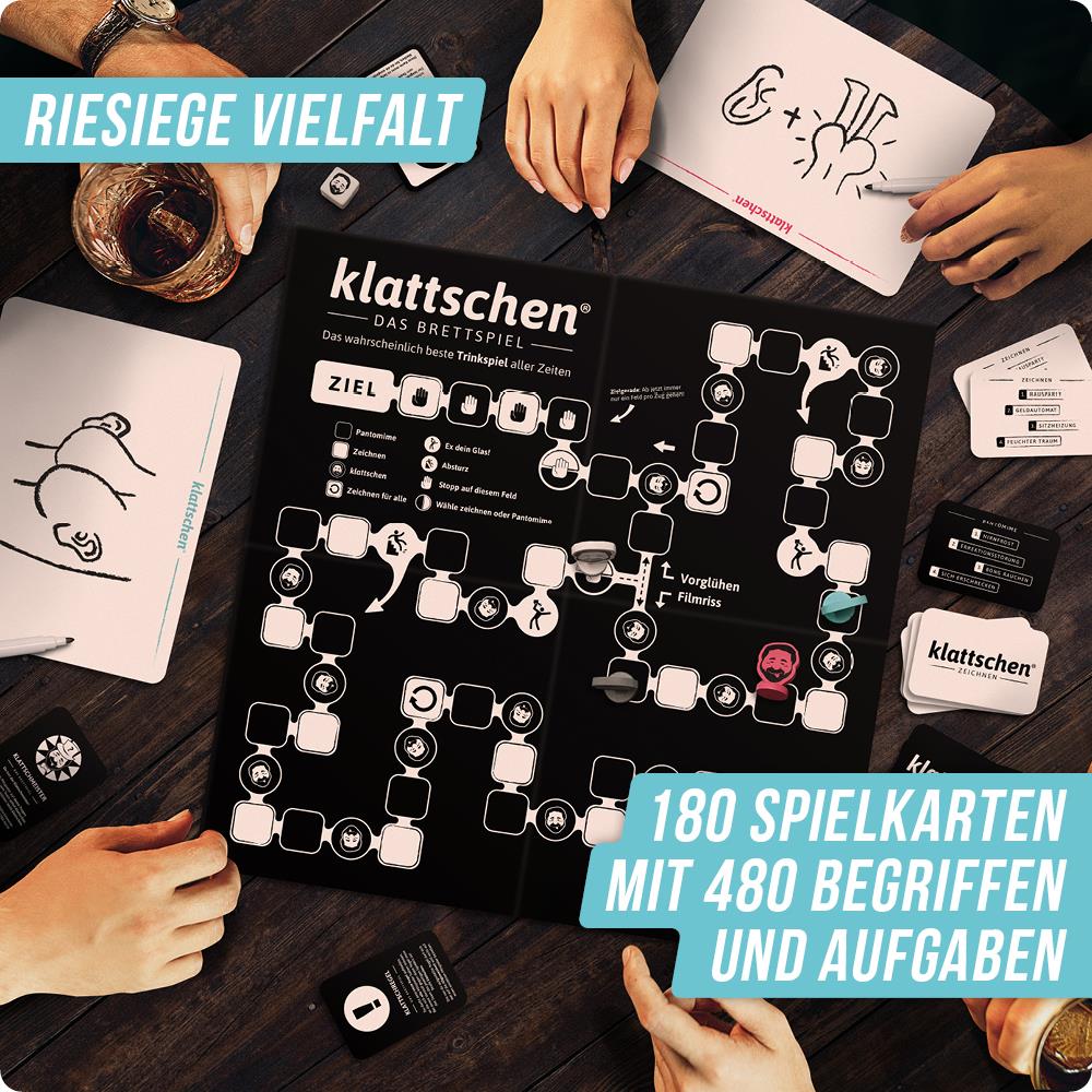 Spar-Set Lisa - PARTY PACK - SLV-Kartenspiel ROTLICHT EDITION & klattschen BRETTSPIEL - das wahrscheinlich beste Party Pack aller Zeiten
