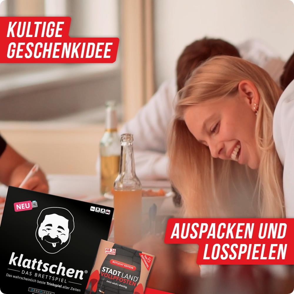 Spar-Set Lisa - PARTY PACK - SLV-Kartenspiel ROTLICHT EDITION & klattschen BRETTSPIEL - das wahrscheinlich beste Party Pack aller Zeiten
