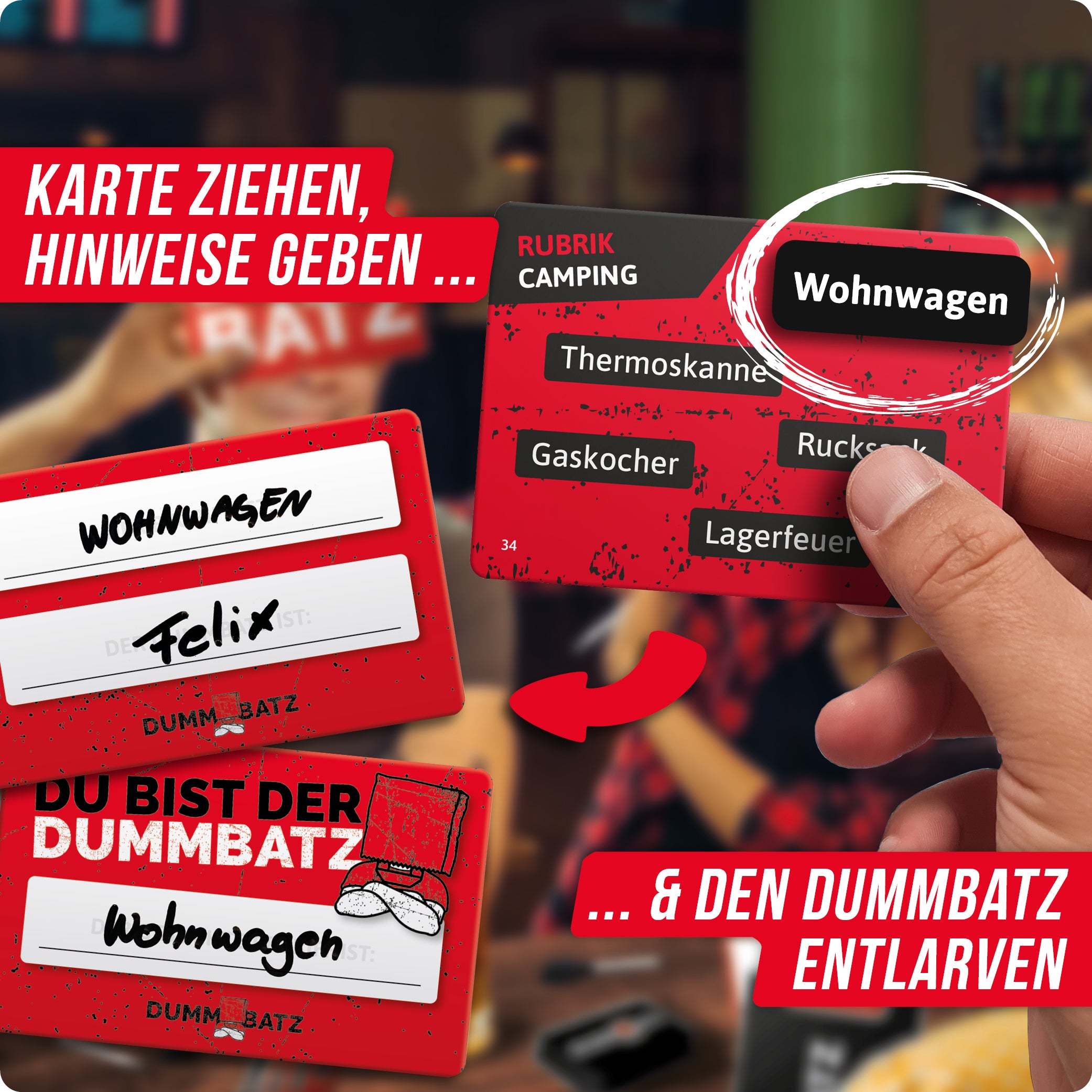 Spar-Set Katja | Stadt Land Vollpfosten® Rotlicht Edition - Das Kartenspiel | Dummbatz®
