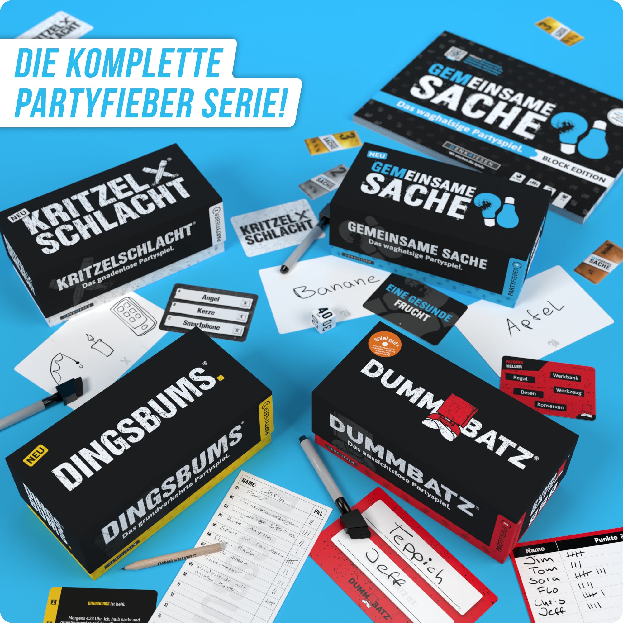 PARTYFIEBER - KRITZELSCHLACHT® "Das gnadenlose Partyspiel"