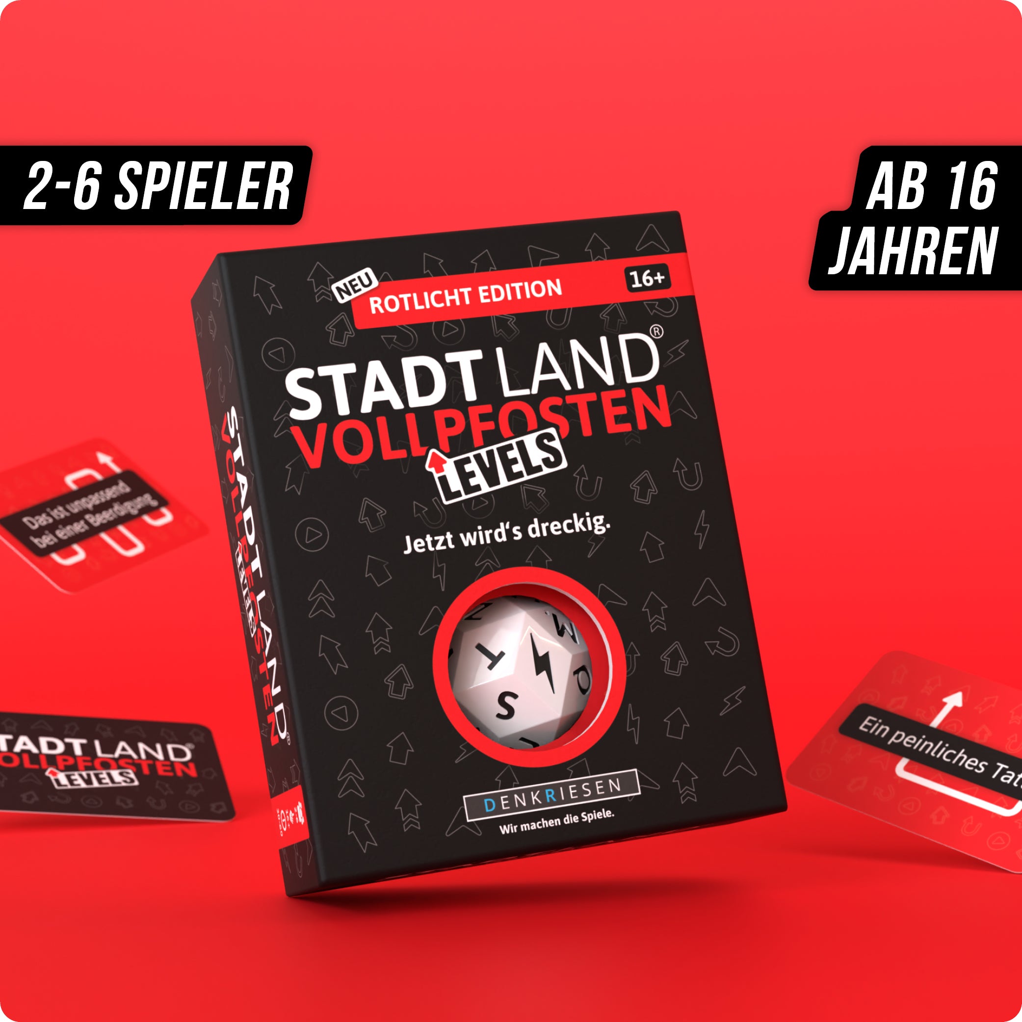 Stadt Land Vollpfosten® Levels | Rotlicht Edition – "Jetzt wird's dreckig."