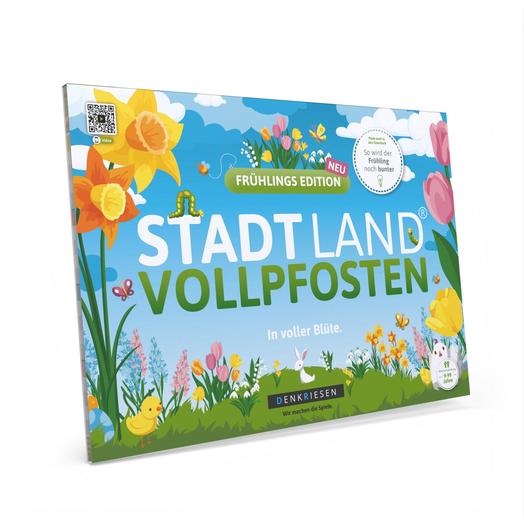 Stadt Land Vollpfosten® Spielblock | Frühlings Edition