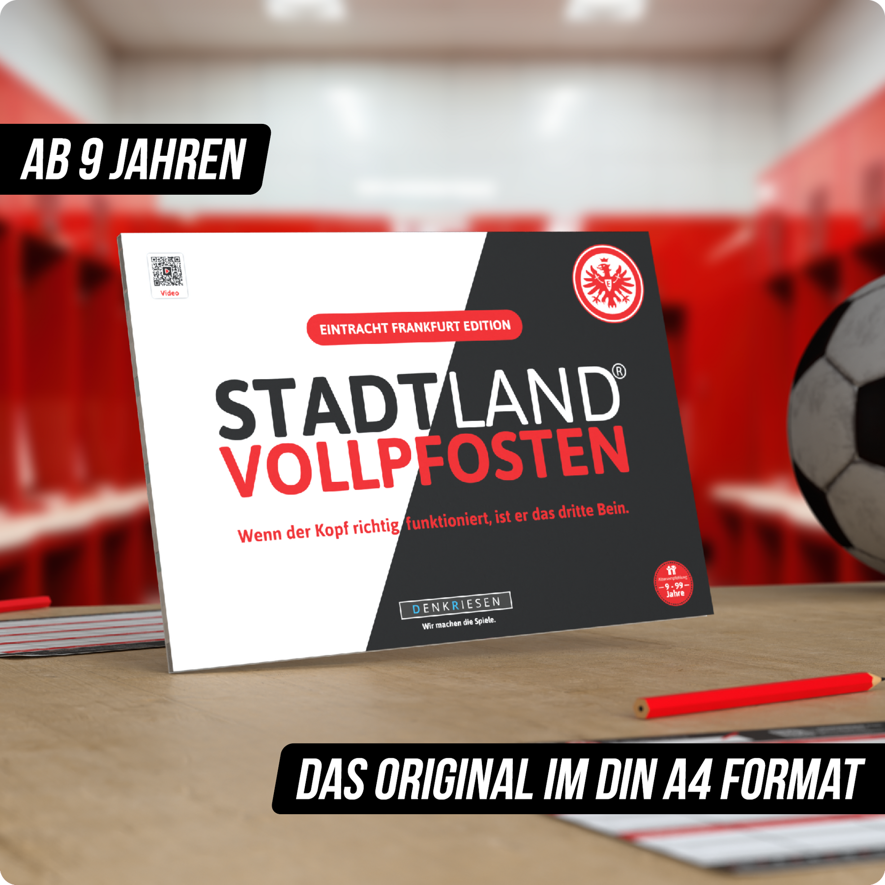 Stadt Land Vollpfosten® Spielblock | Eintracht Frankfurt Edition