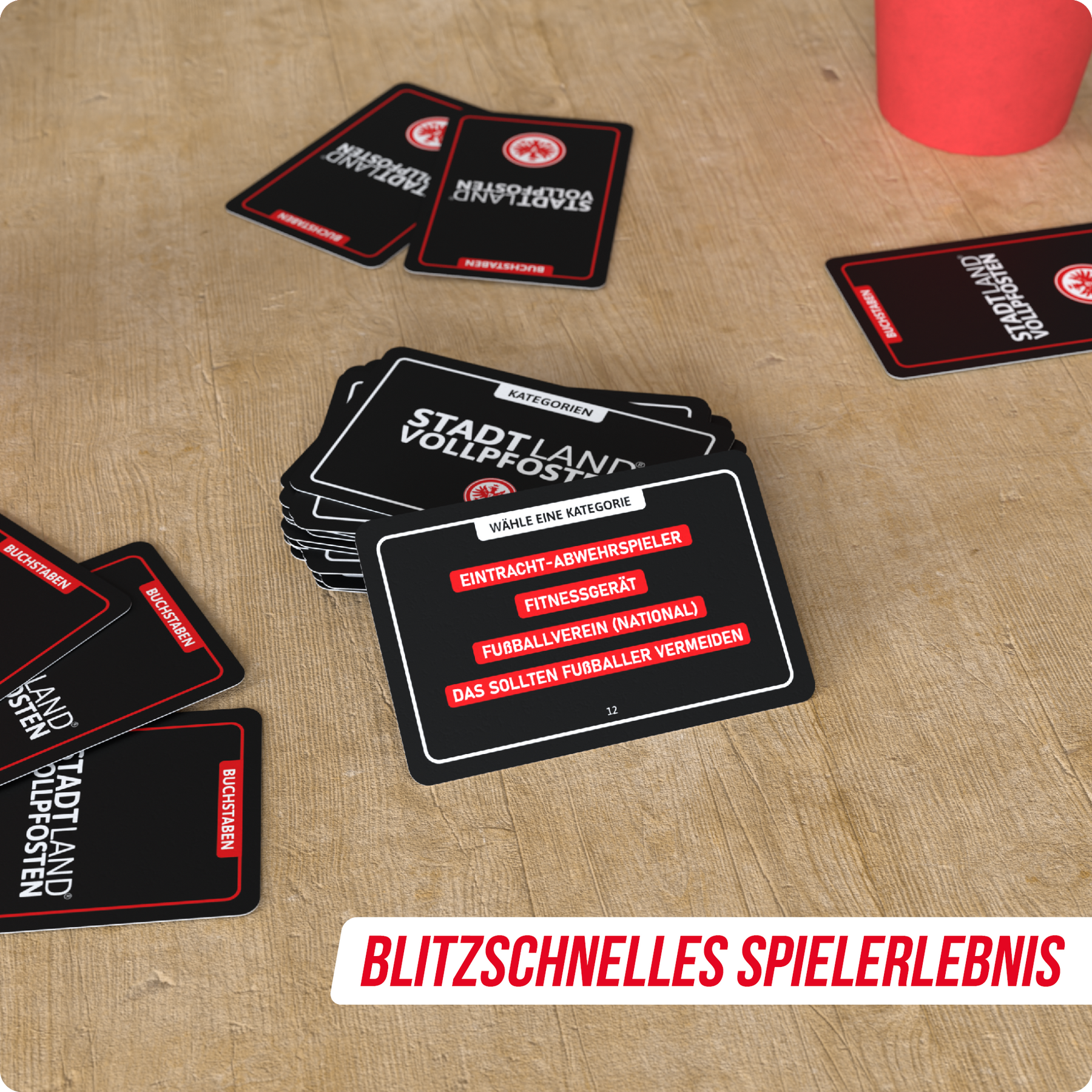 Stadt Land Vollpfosten® Kartenspiel | Eintracht Frankfurt Edition