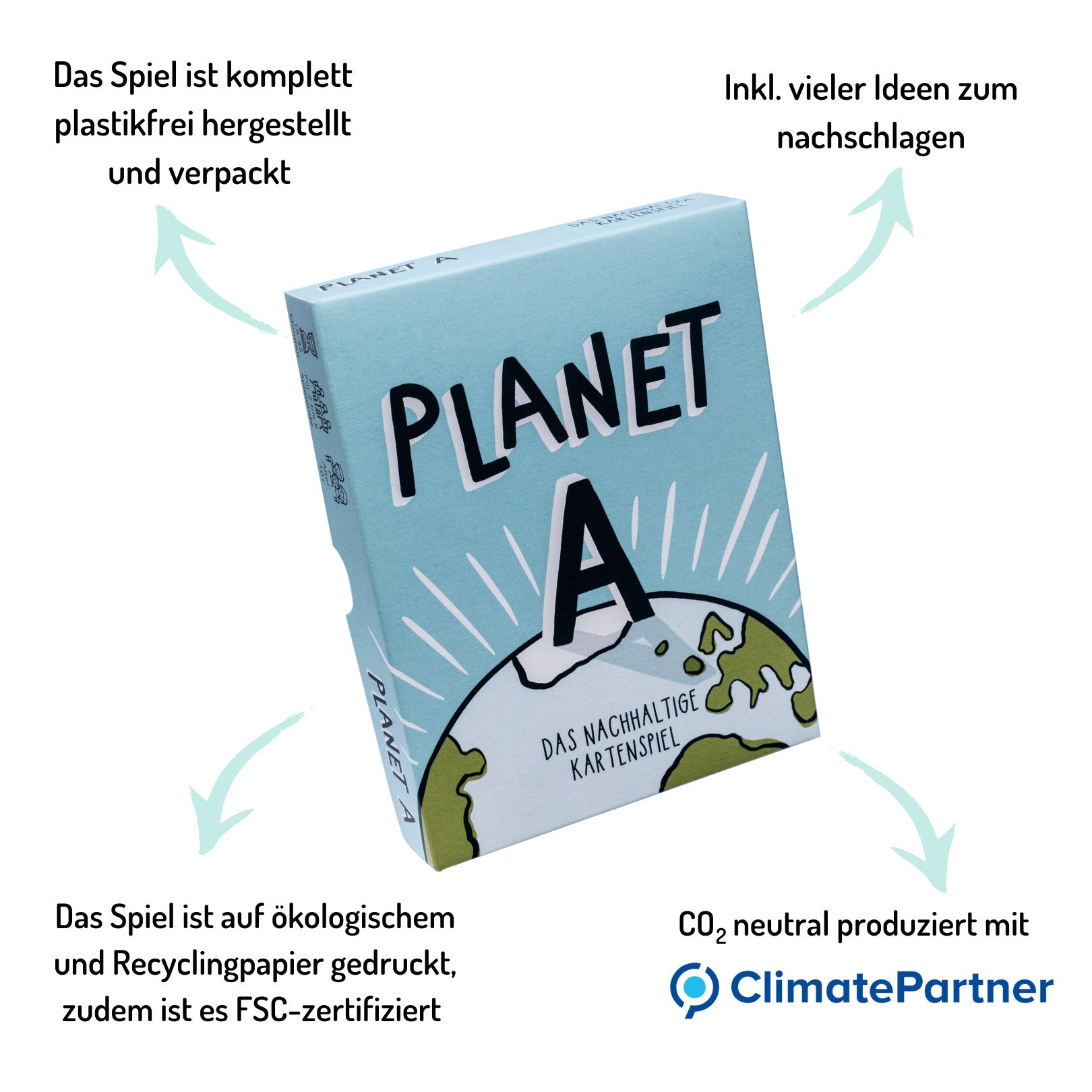 Planet A – "Das nachhaltige Kartenspiel."