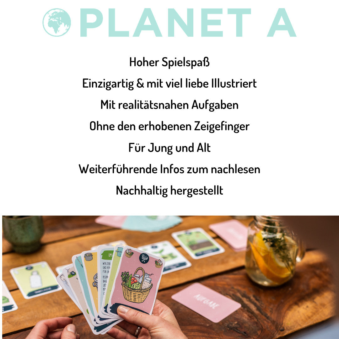 Planet A – "Das nachhaltige Kartenspiel."