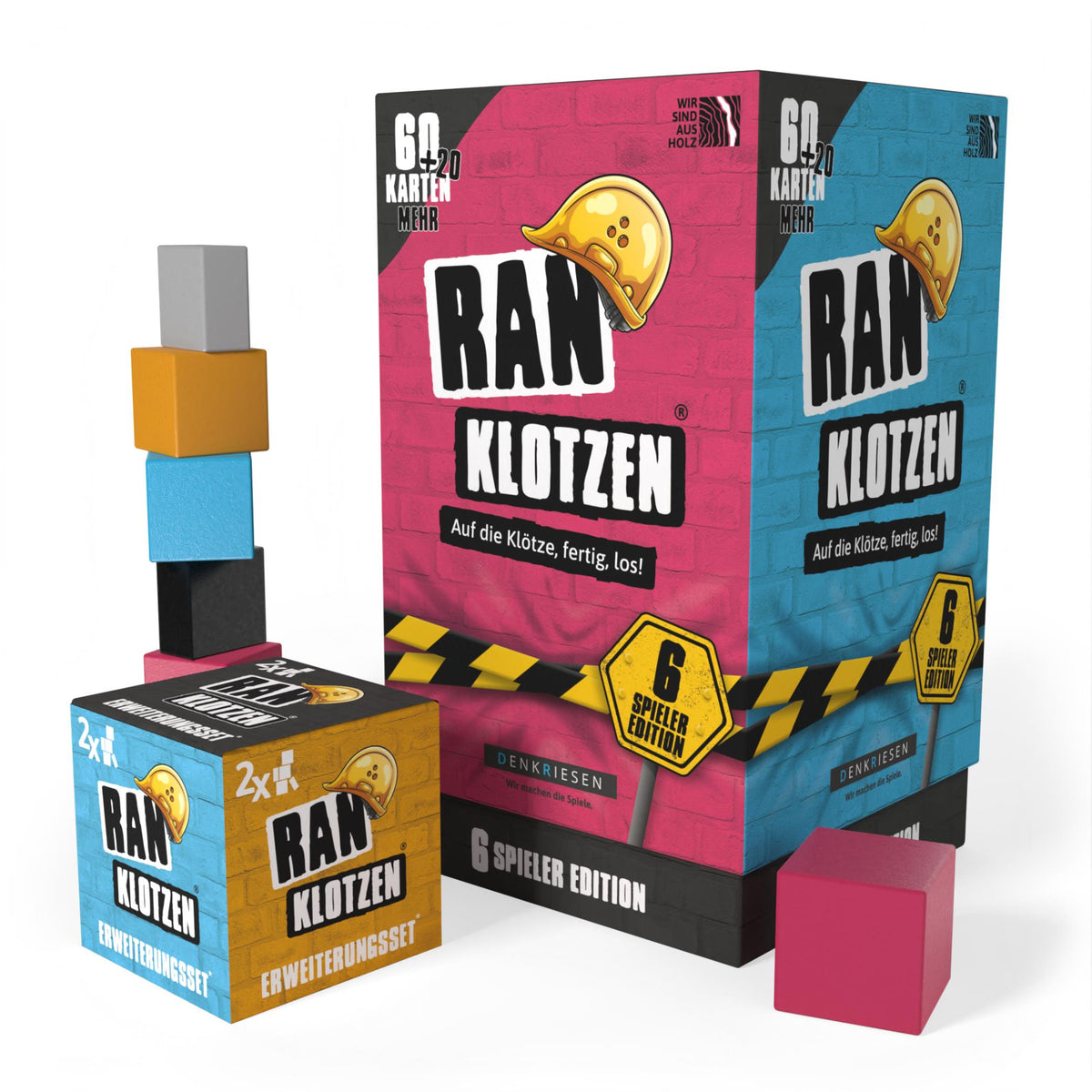 Ranklotzen® | 6 Spieler Edition + Klötzchen Erweiterungsset