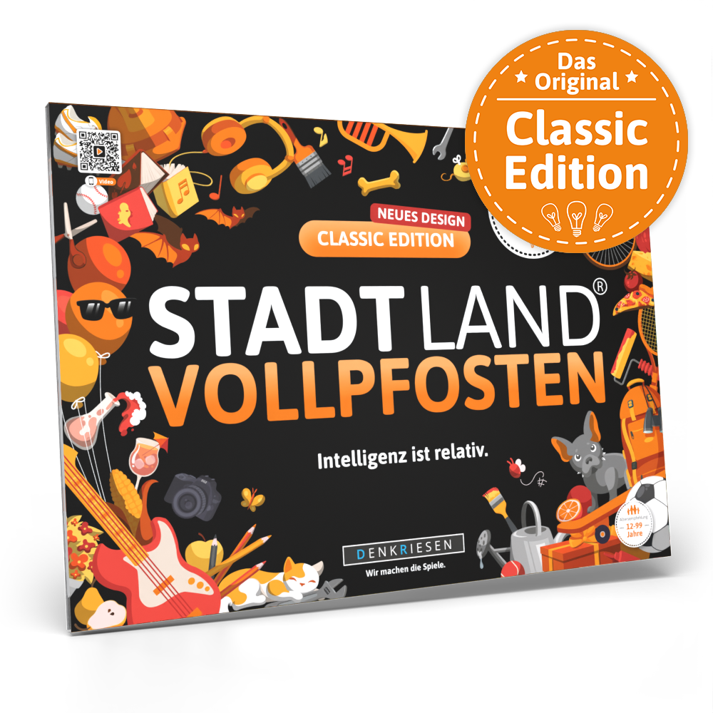 Stadt Land Vollpfosten® Spielblock | Classic Edition