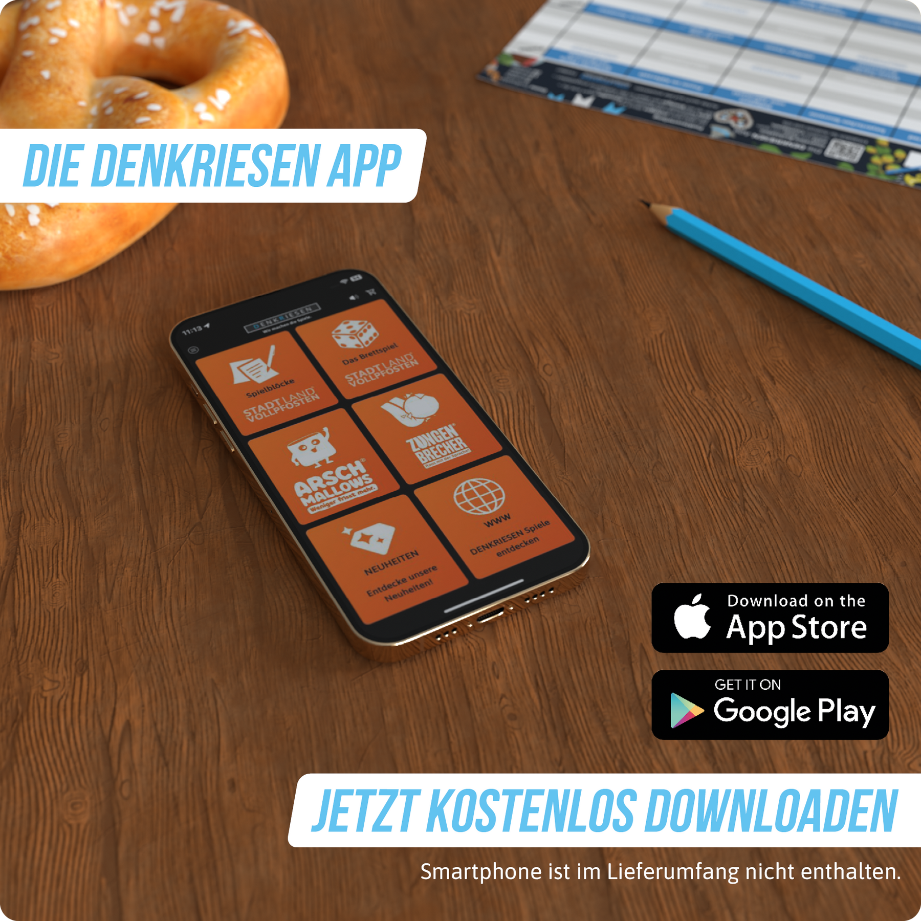 Stadt Land Vollpfosten® Spielblock | Biergarten Edition