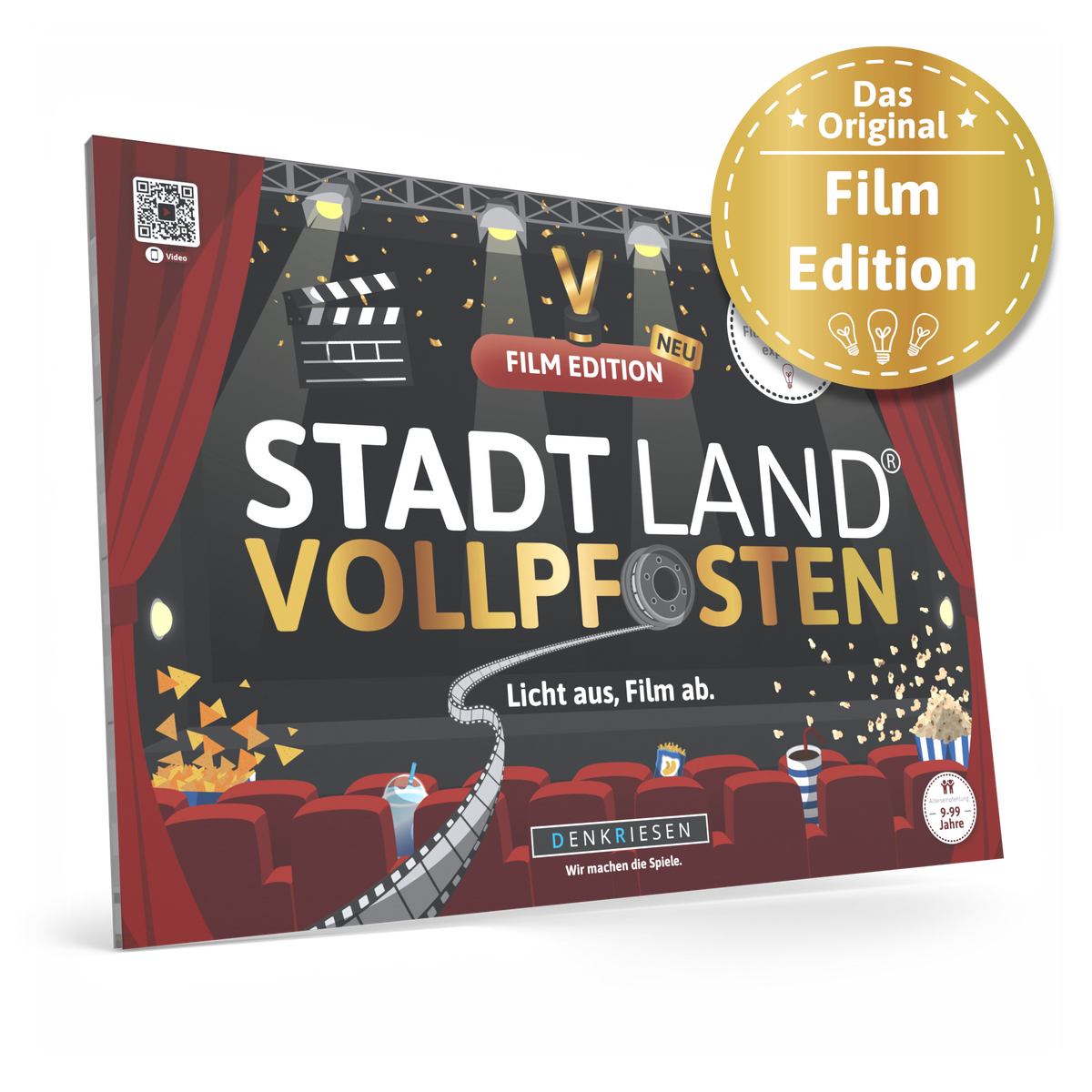 Stadt Land Vollpfosten® Spielblock | Film Edition