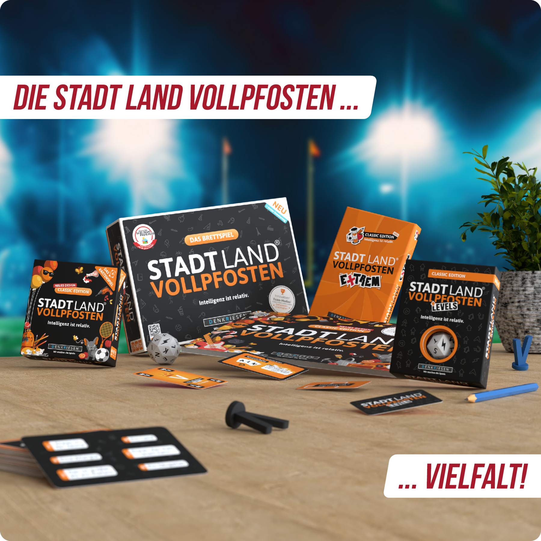Stadt Land Vollpfosten® Spielblock | Football Edition