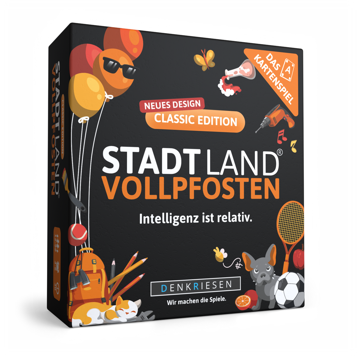 Stadt Land Vollpfosten® Kartenspiel | Classic Edition