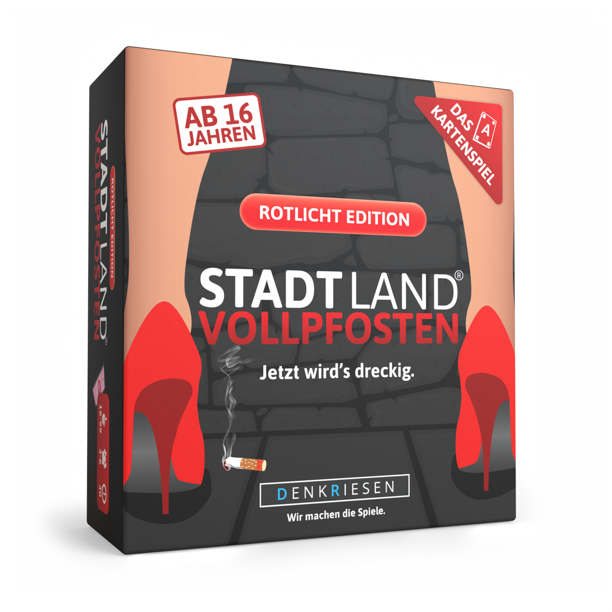 Stadt Land Vollpfosten® Kartenspiel | Rotlicht Edition
