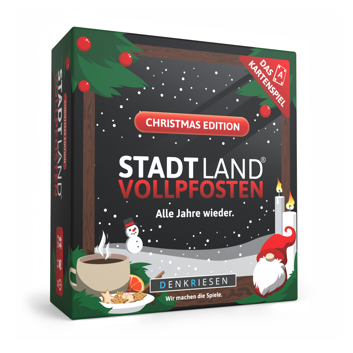 Stadt Land Vollpfosten® Kartenspiel | Christmas Edition