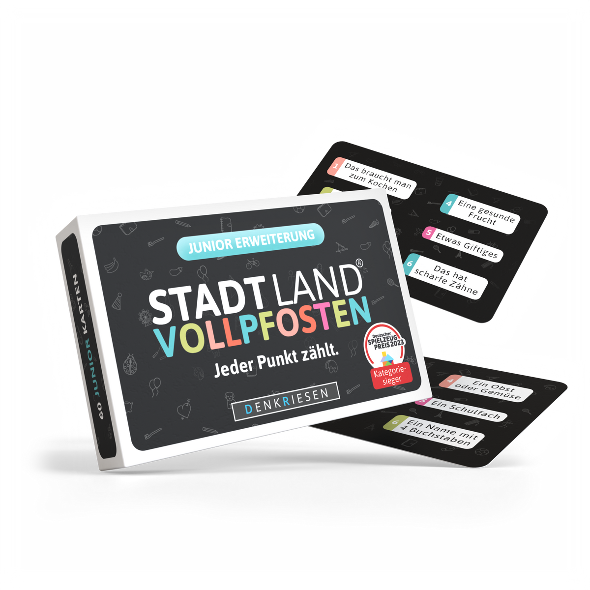 Stadt Land Vollpfosten® Das Brettspiel | Junior Erweiterung