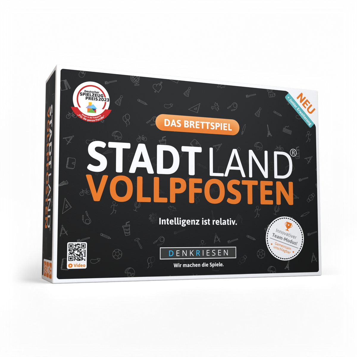 Stadt Land Vollpfosten® Das Brettspiel | inkl. Junior Erweiterung