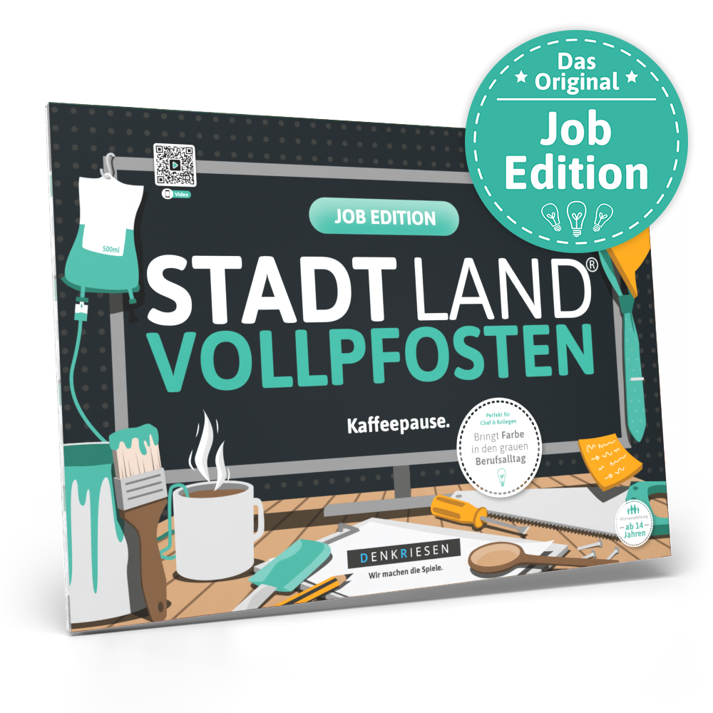 Stadt Land Vollpfosten® Spielblock | Job Edition