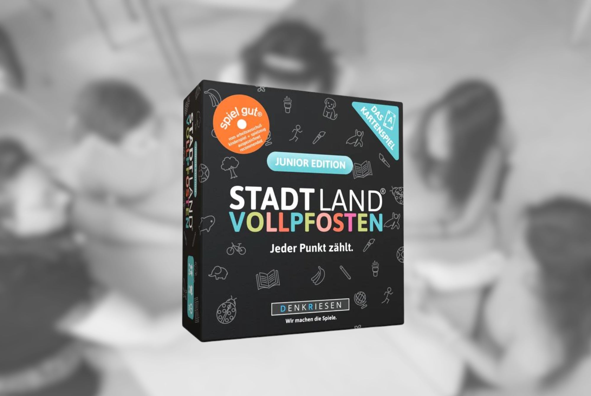STADT LAND VOLLPFOSTEN - Das Kartenspiel - Junior Edition - spiel gut Auszeichnung
