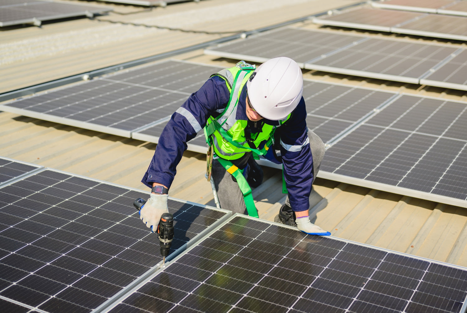Nachhaltigkeit vor Ort: DENKRIESEN setzt mit 176 Photovoltaik-Paneele auf Firmendächern ein Umweltzeichen