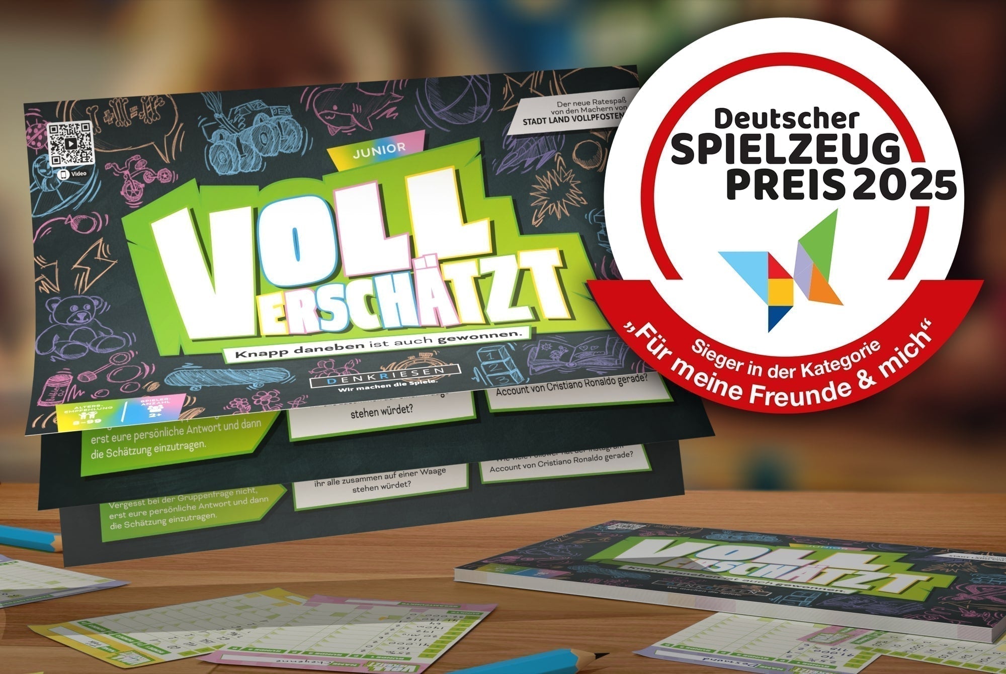Voll Verschätzt Junior gewinnt den Deutschen Spielzeugpreis!