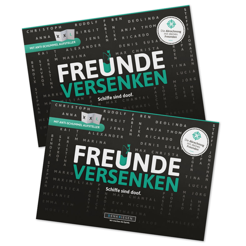 Spar-Set Simon - FREUNDE VERSENKEN - DOPPELPACK - "Schiffe sind doof"