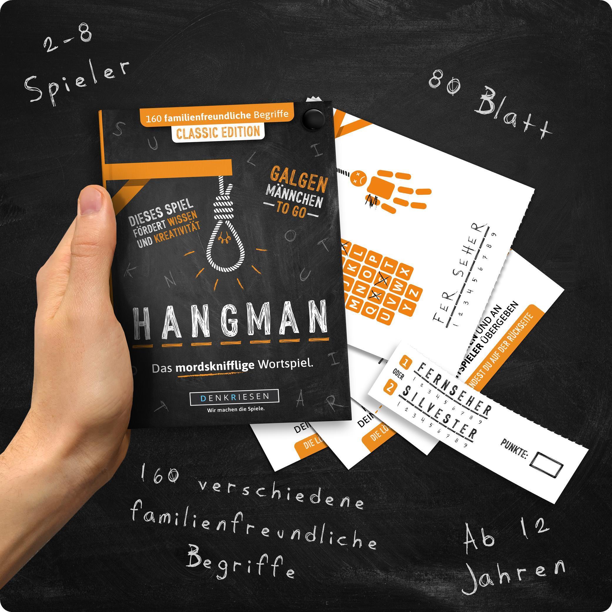 HANGMAN® | Classic Edition – "Das mordsknifflige Wortspiel."