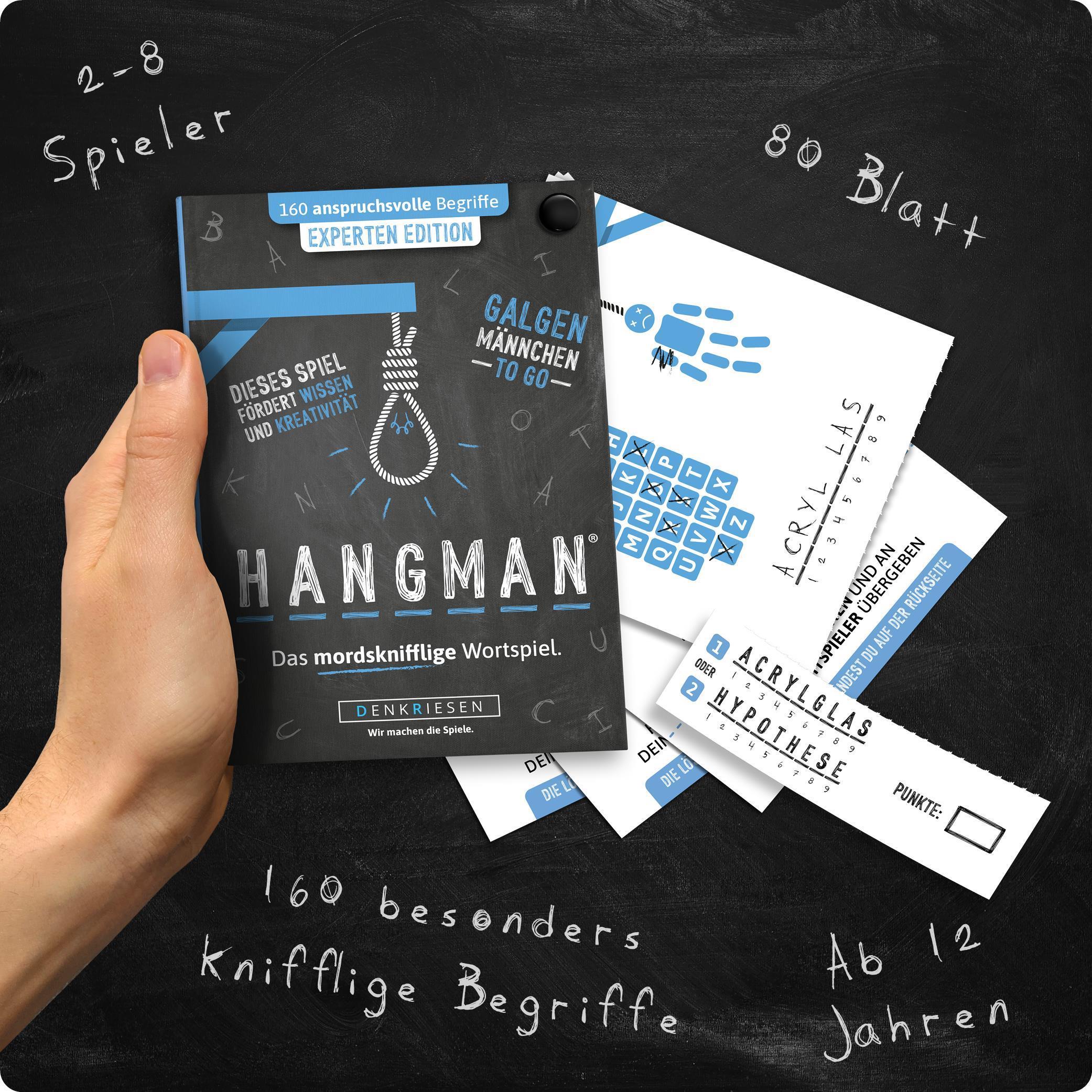 HANGMAN® | Experten Edition – "Das mordsknifflige Wortspiel."