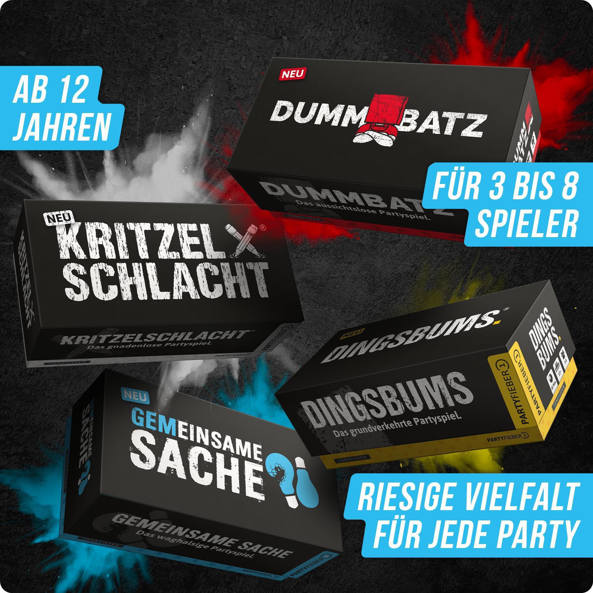Spar-Set Björn - PARTYFIEBER - DINGSBUMS - KRITZELSCHLACHT - GEMEINSAME SACHE - DUMMBATZ