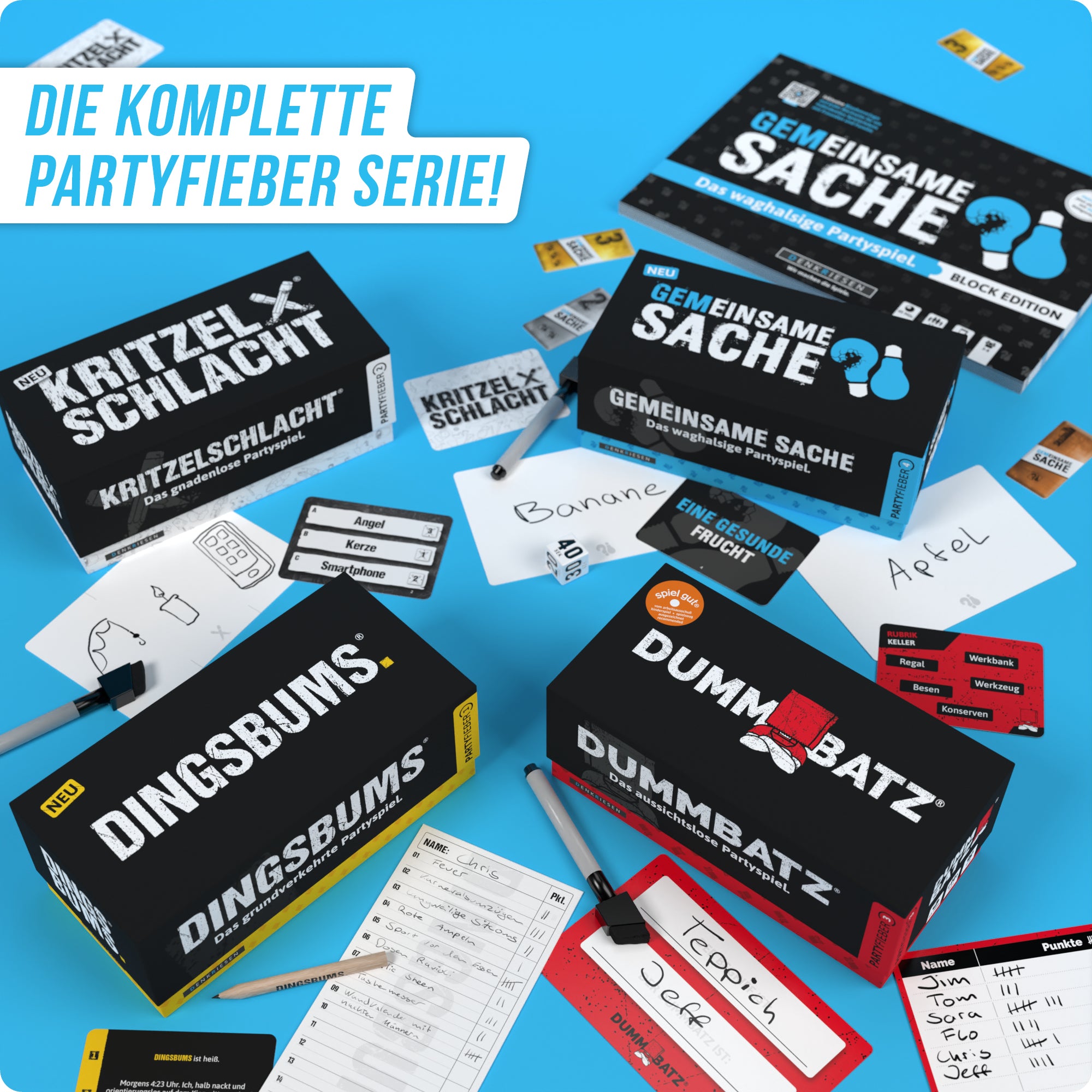 PARTYFIEBER - GEMEINSAME SACHE "Das waghalsige Partyspiel"