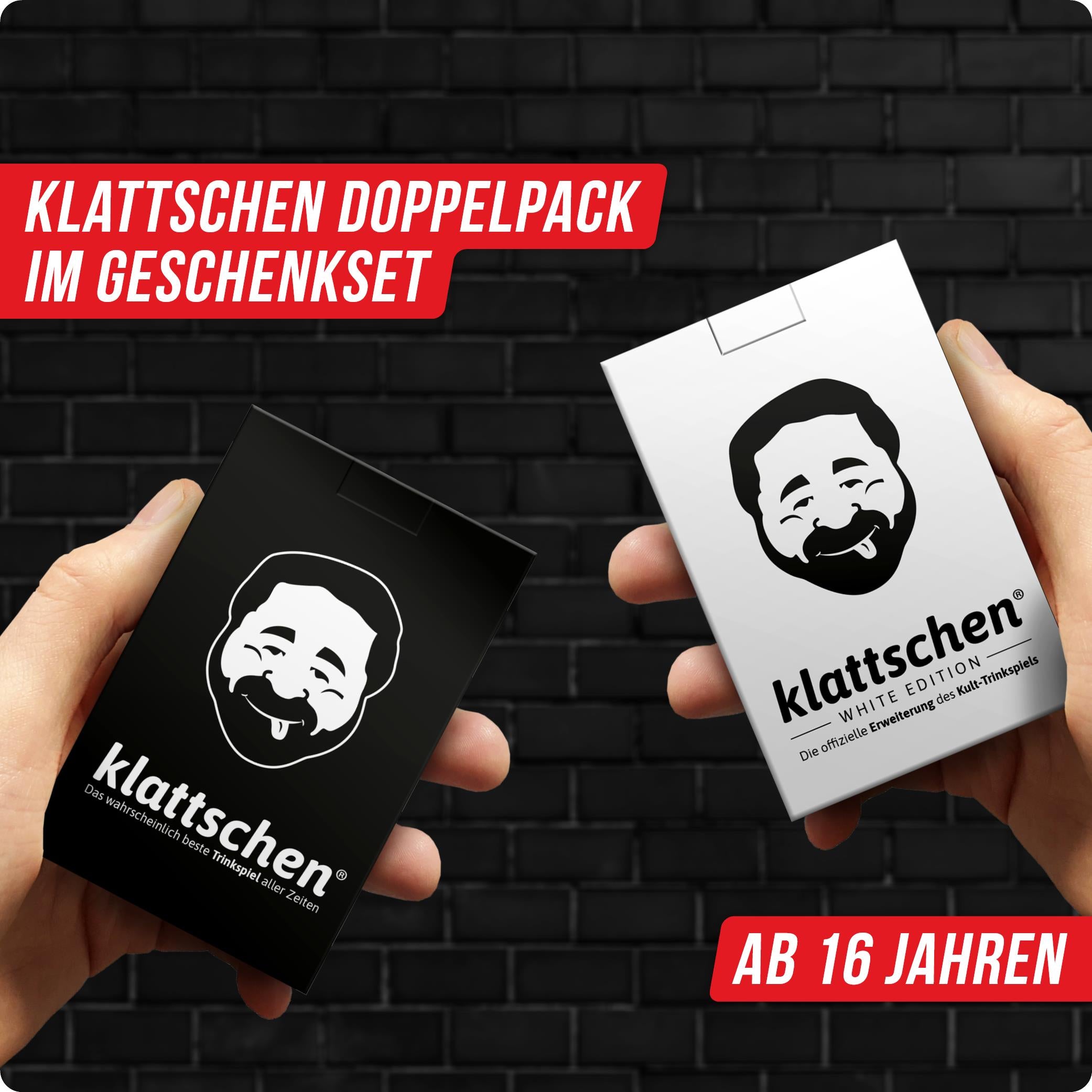 Spar-Set Sabrina - klattschen® - Trinkspiel - offizielles Geschenkset - Doppelpack