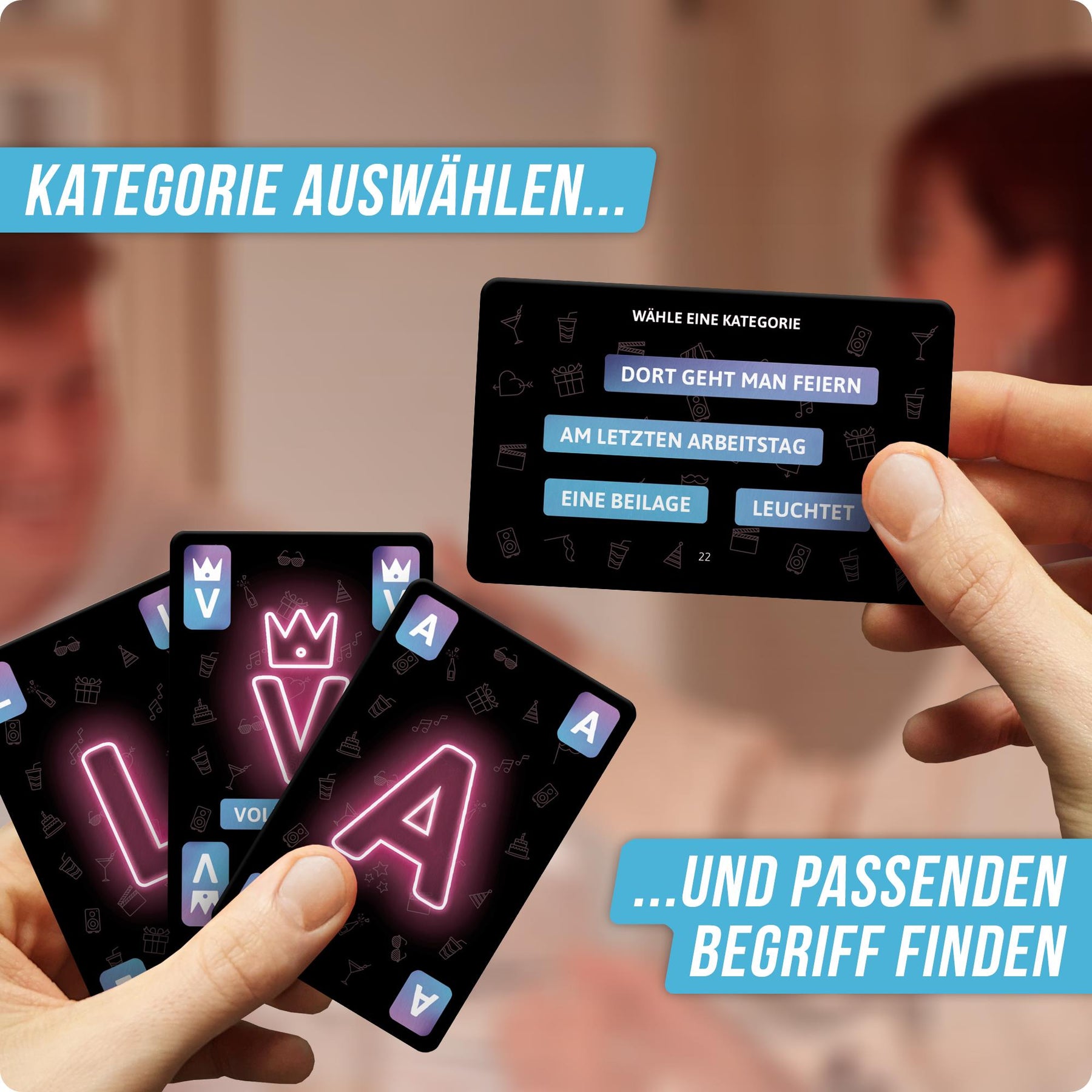 Stadt Land Vollpfosten® Kartenspiel | Party Edition