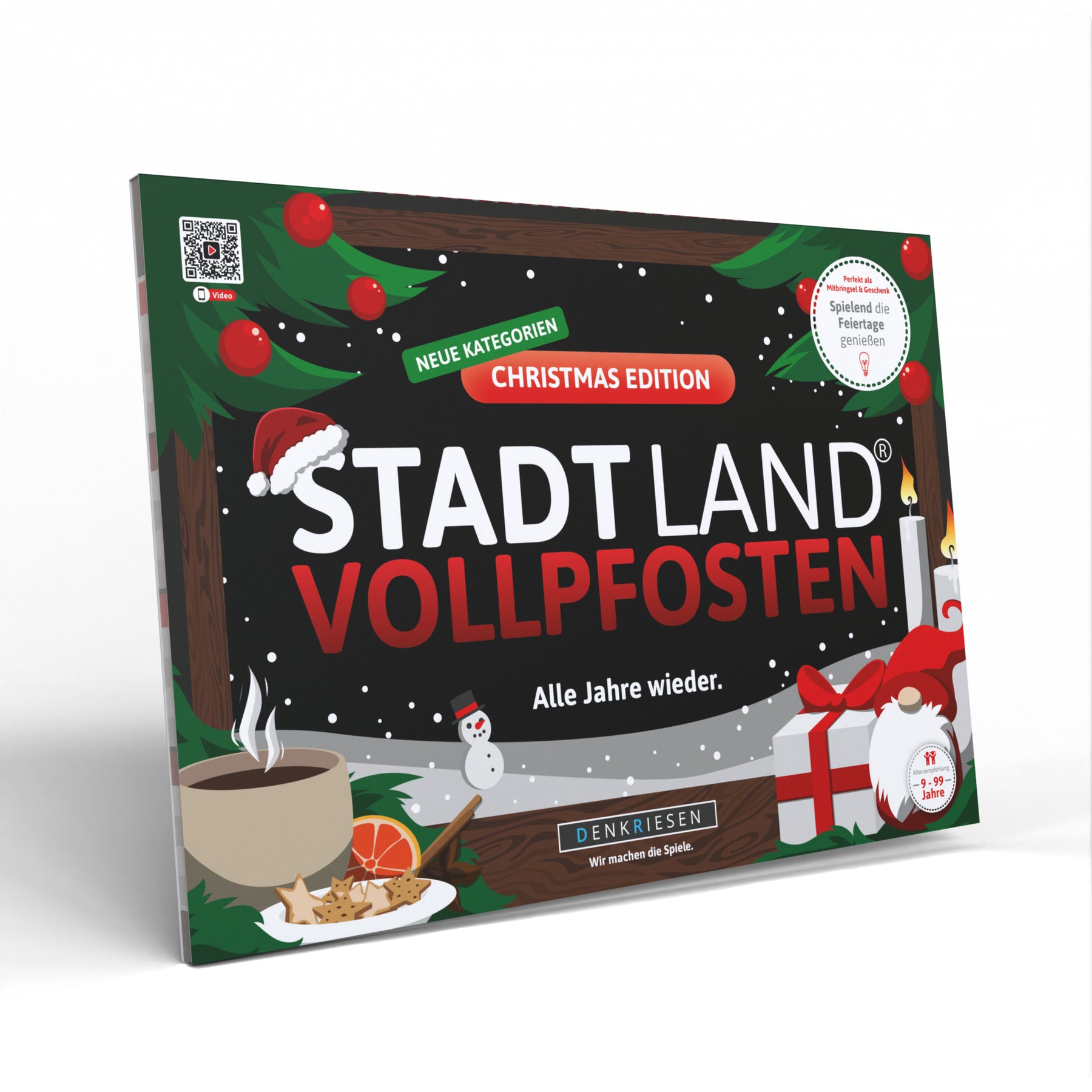 Stadt Land Vollpfosten® Spielblock | Christmas Edition