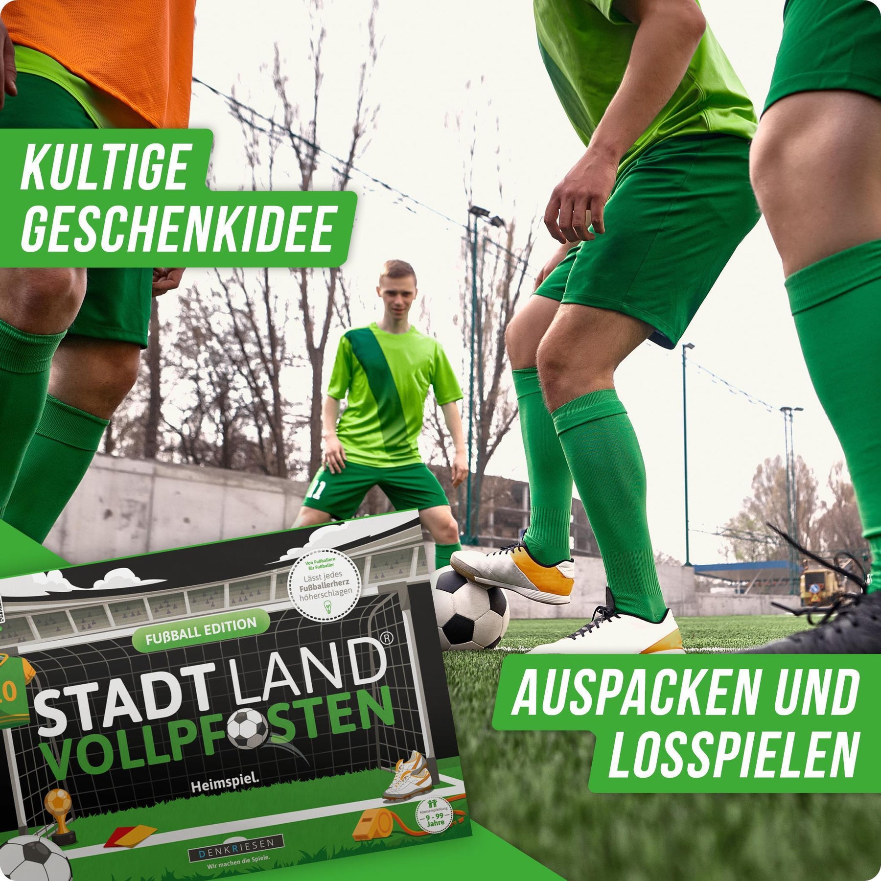 Stadt Land Vollpfosten® Spielblock | Fußball Edition