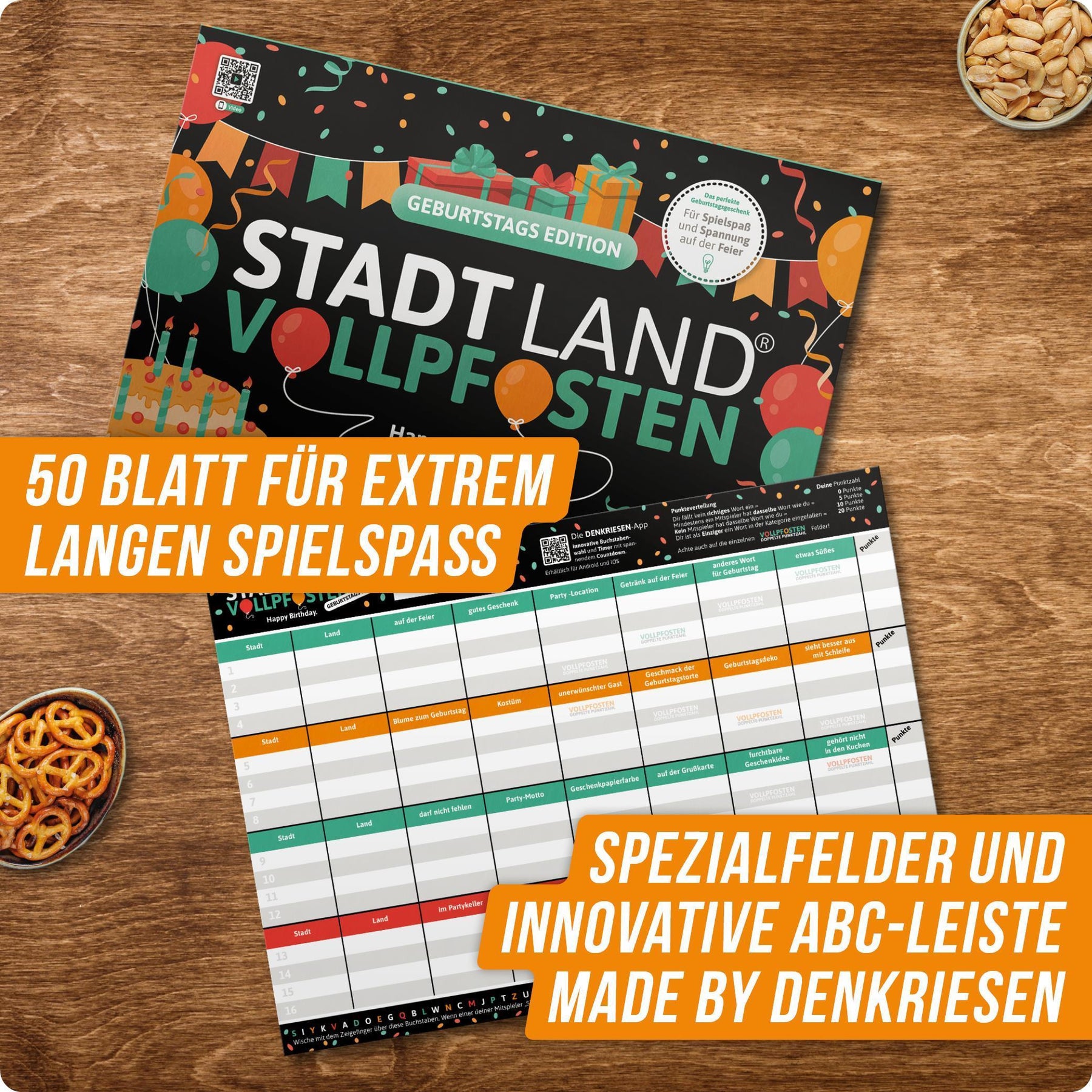 Stadt Land Furz Hunde Edition - Lustiges Quizspiel Für Die Familie, 50 Blätter DIN A4