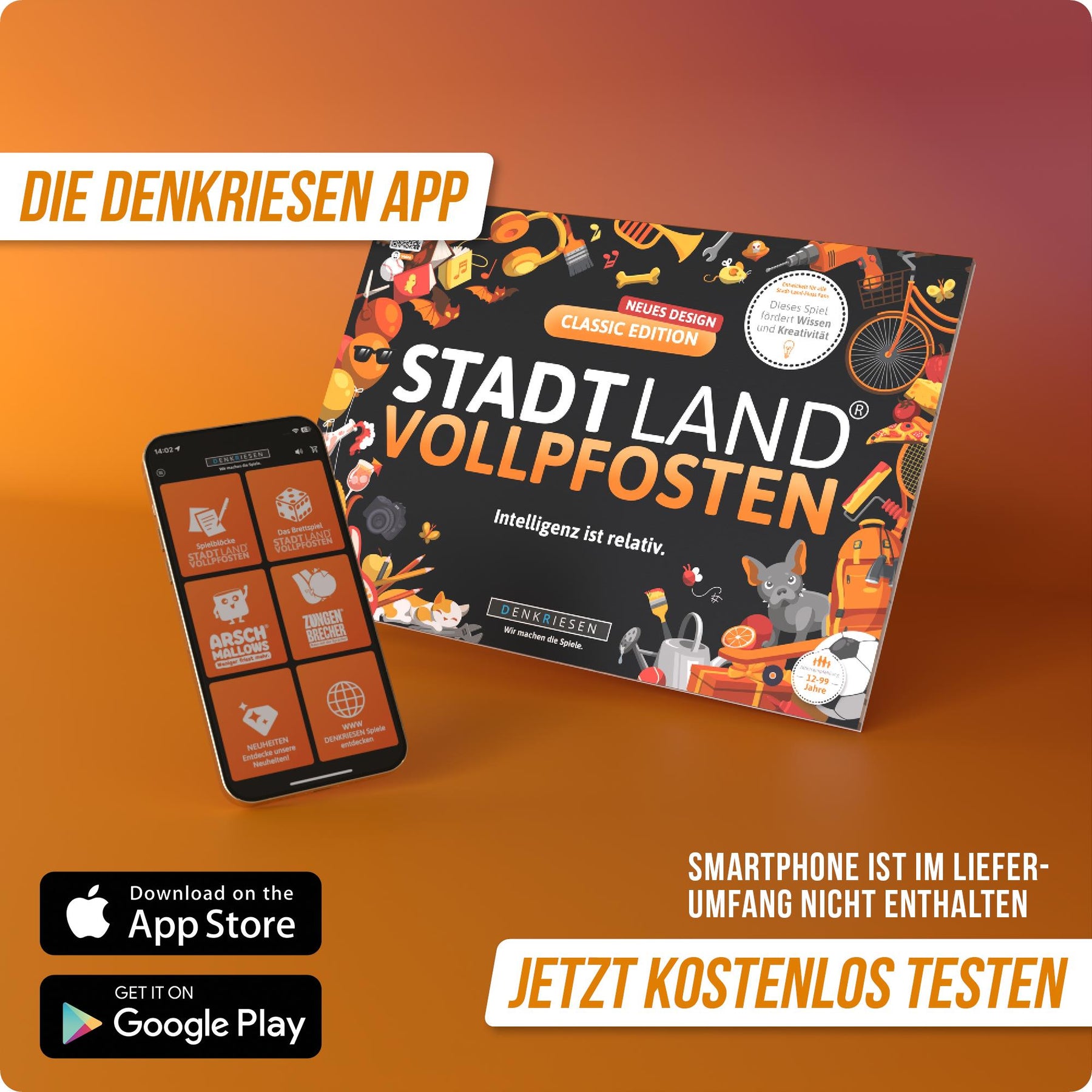 Stadt Land Vollpfosten® Spielblock | Classic Edition