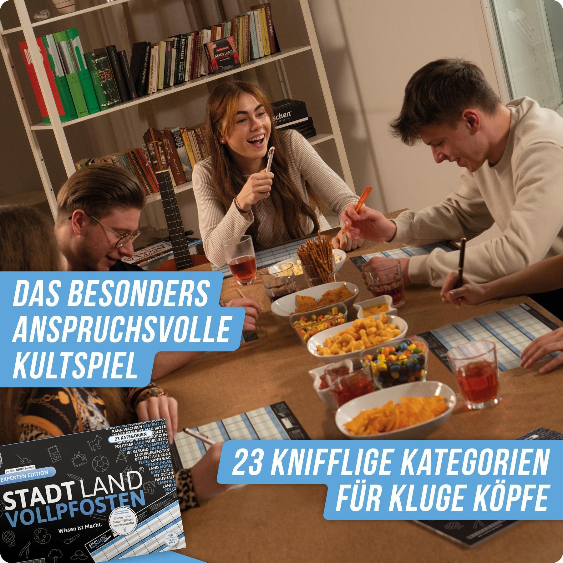 Stadt Land Vollpfosten® Spielblock | Experten Edition