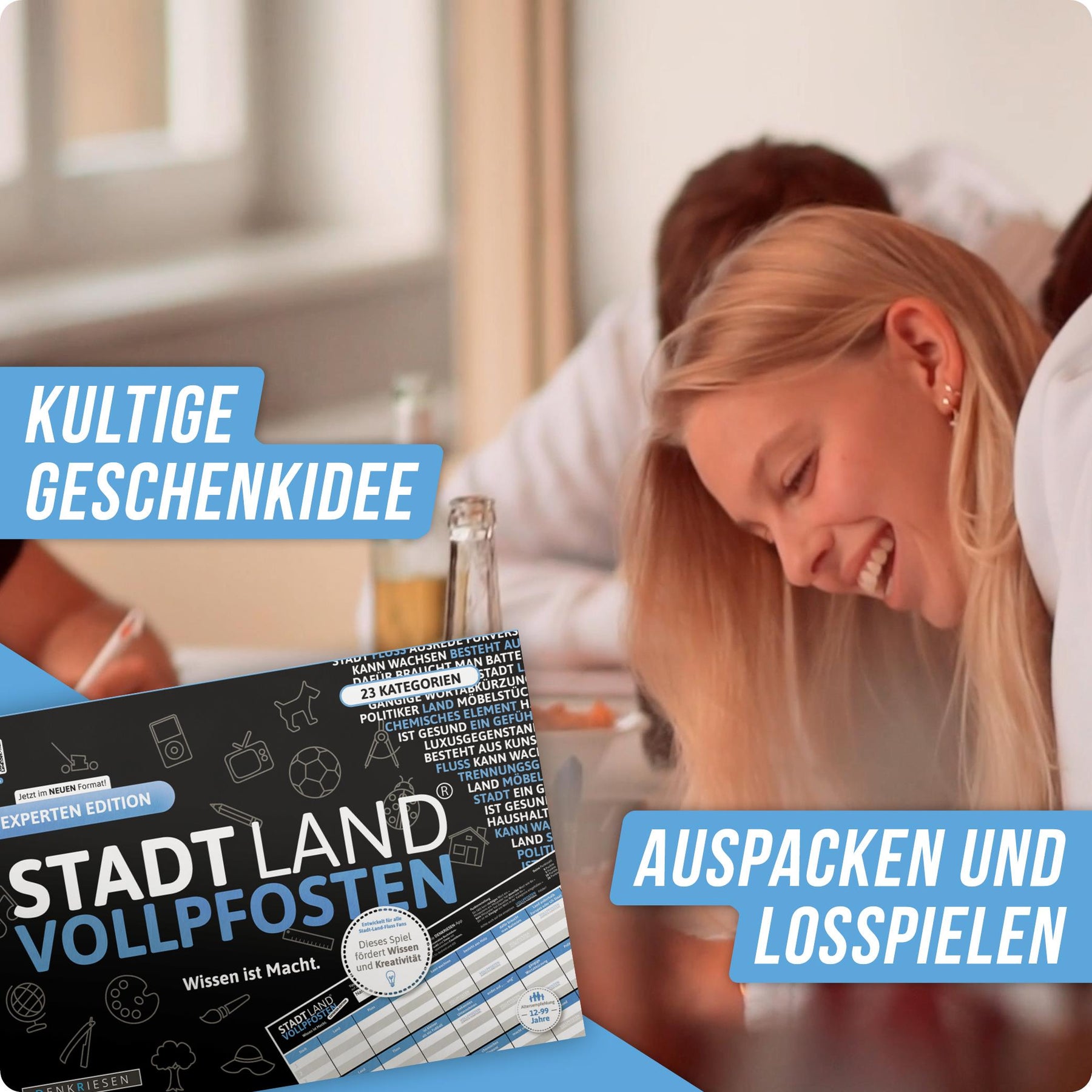 Stadt Land Vollpfosten® Spielblock | Experten Edition