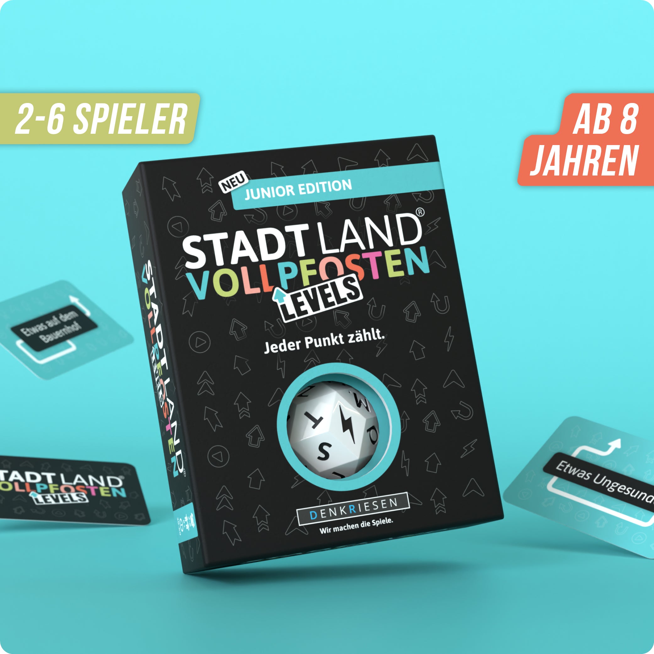 Stadt Land Vollpfosten® Junior Edition – "Jeder Punkt zählt." | Levels