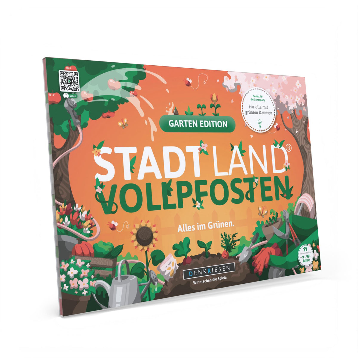 Stadt Land Vollpfosten® Spielblock | Garten Edition
